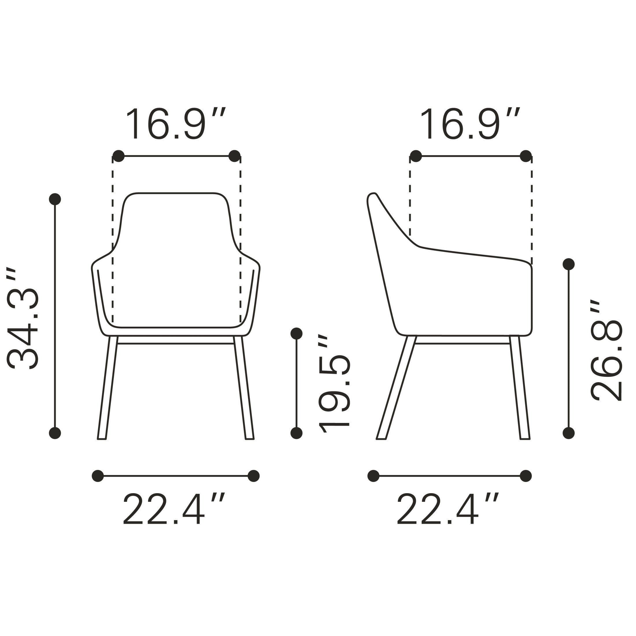 Adage Dining Chair (Set of 2) Beige