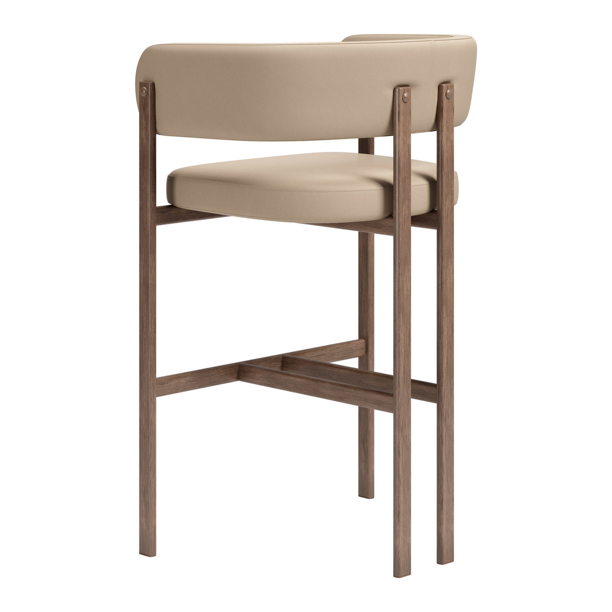 Ruge Barstool (Set of 2) Beige