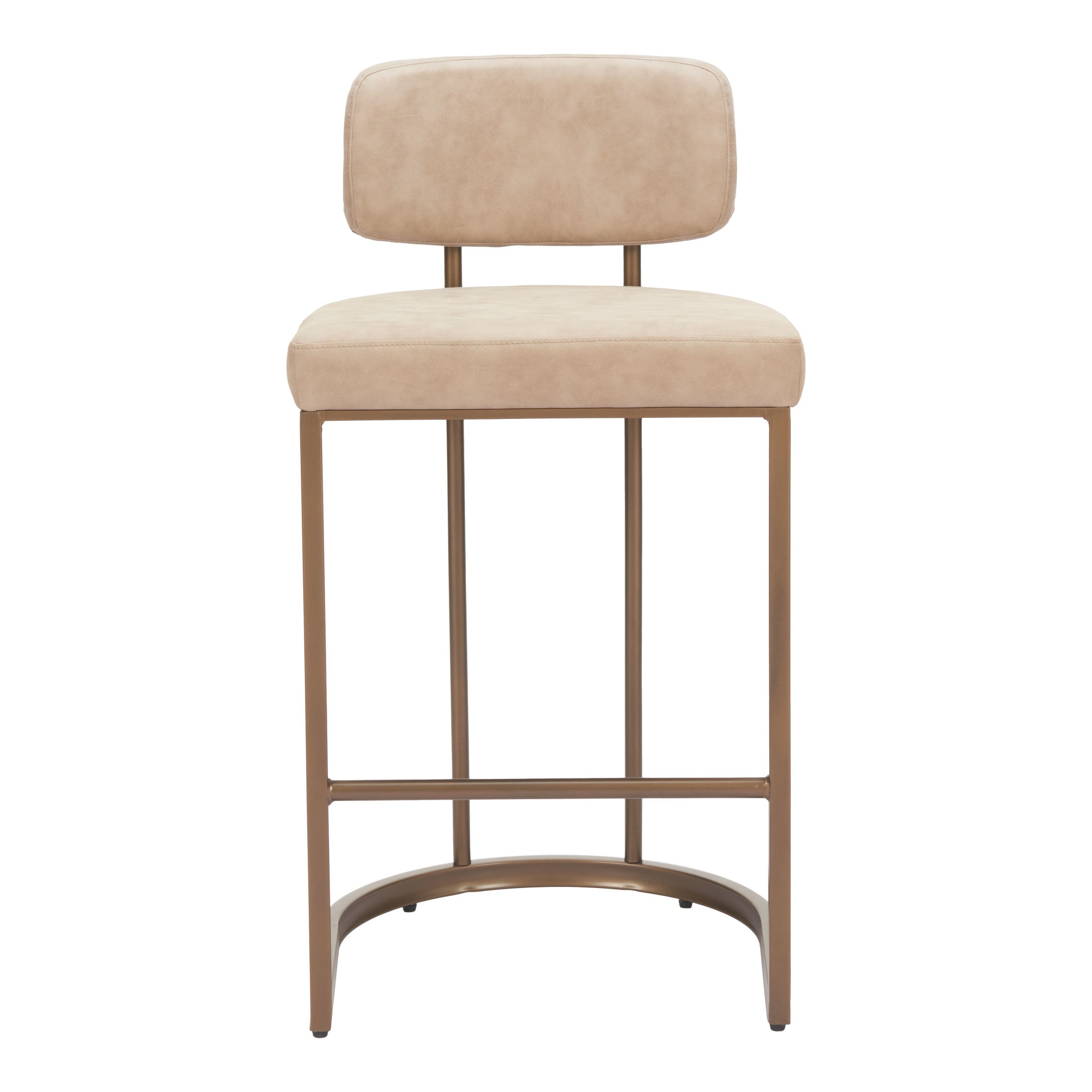 Velar Counter Stool (Set of 2) Beige