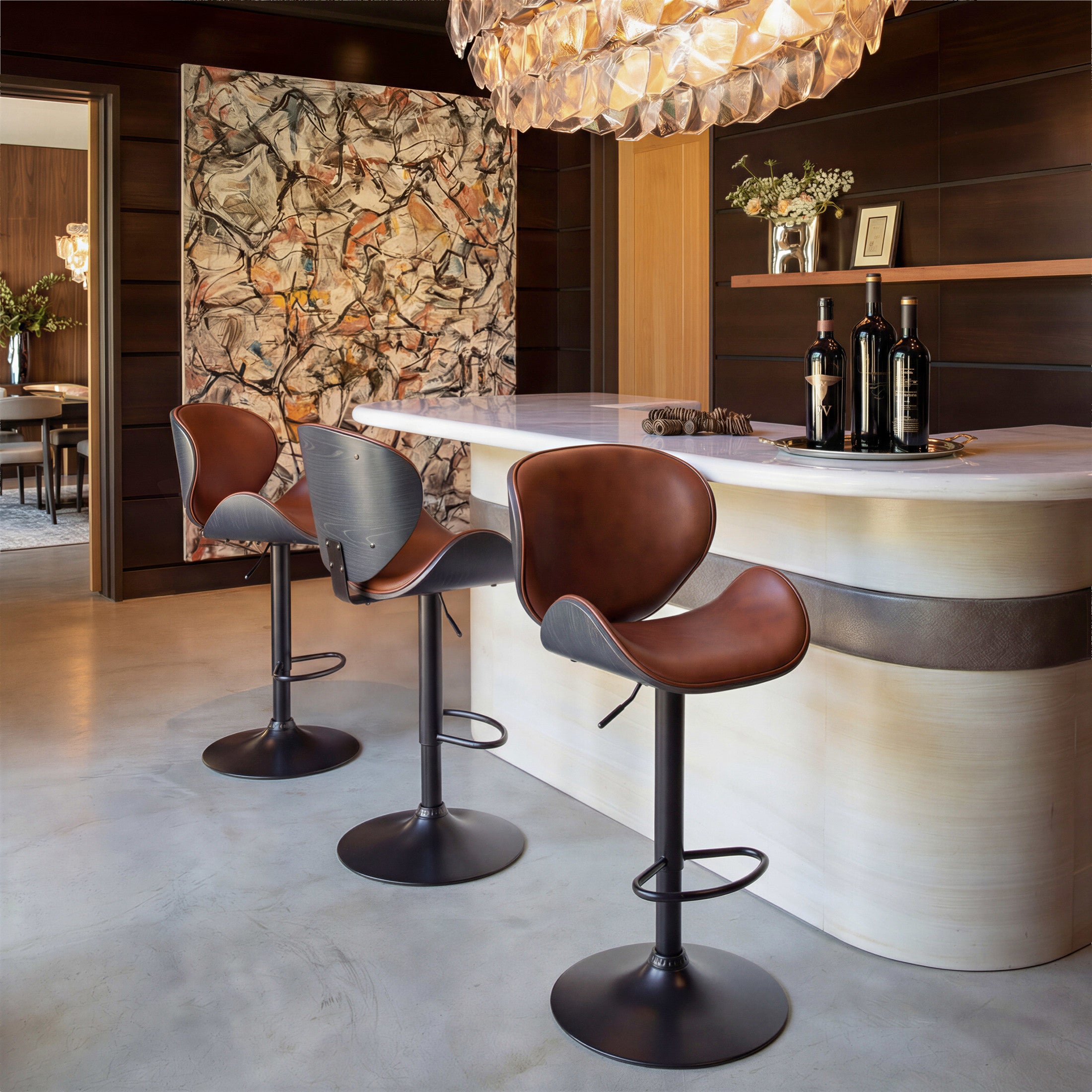 Meyane Barstool Brown