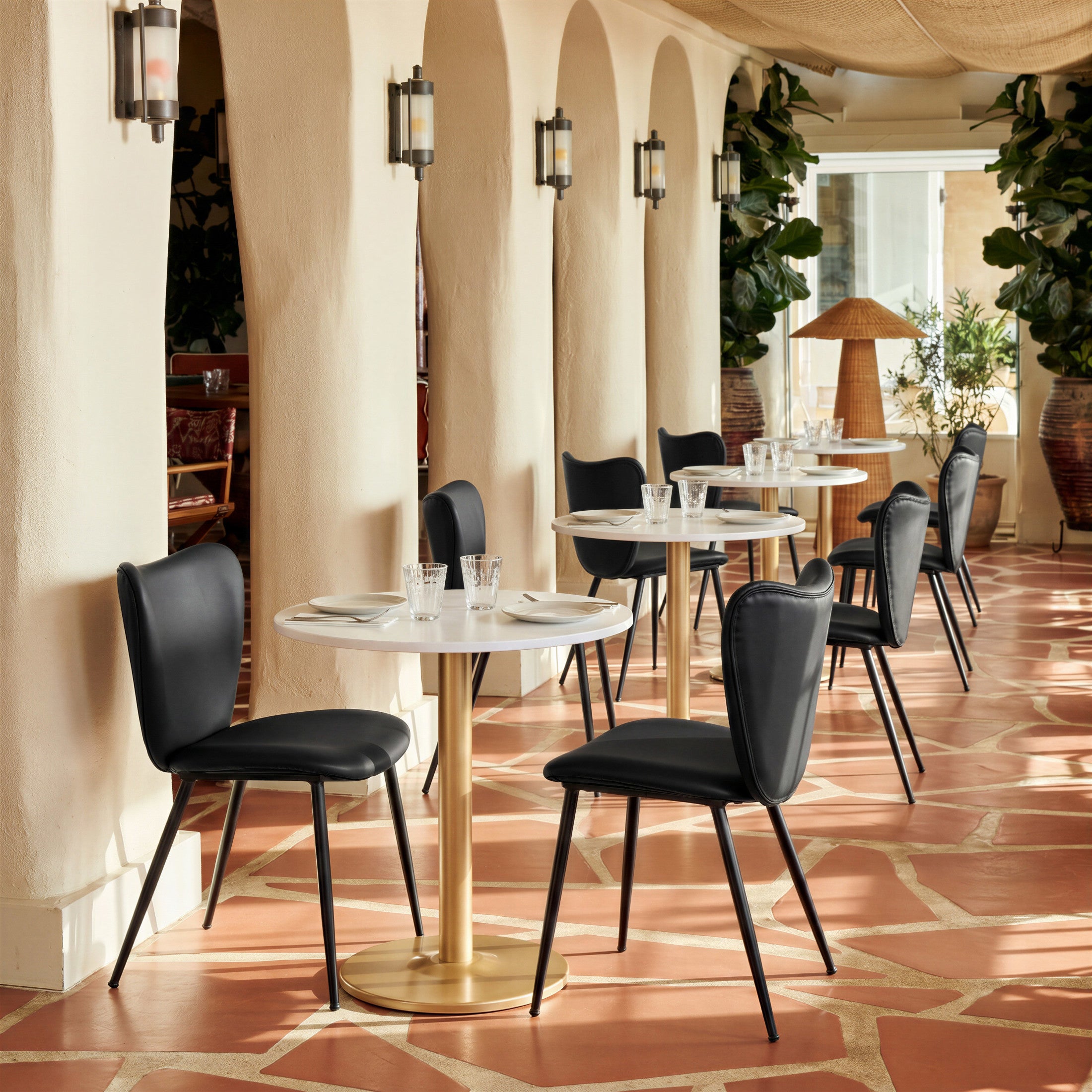 Alto Bistro Table White & Gold