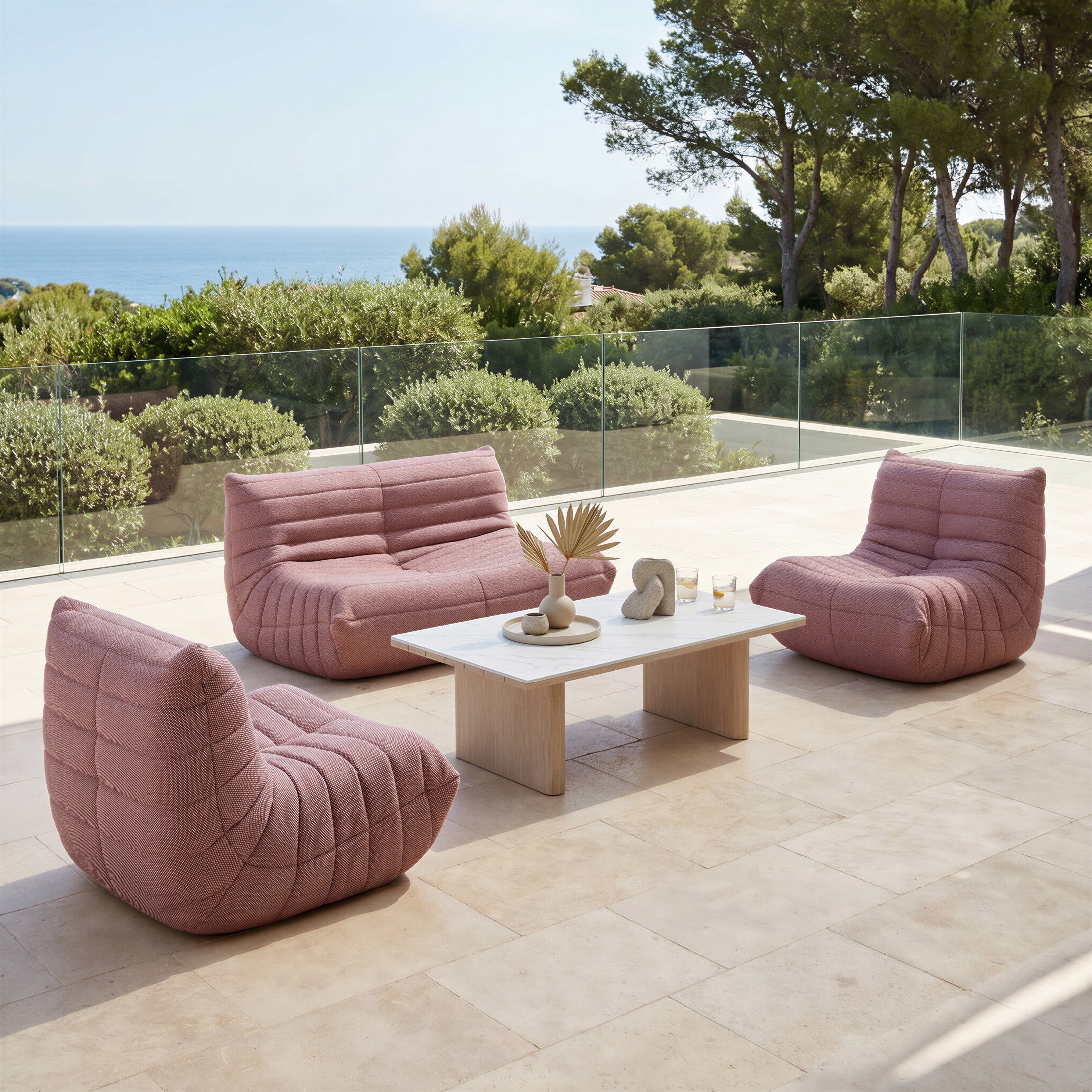 Monterey Loveseat Red