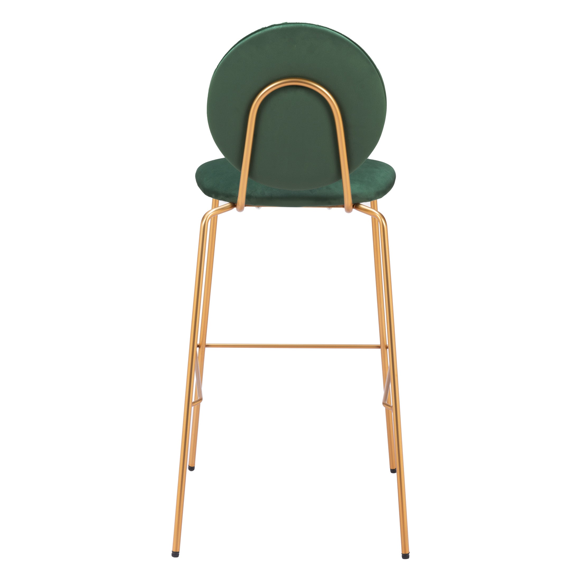 Odessa Barstool (Set of 2) Green & Gold