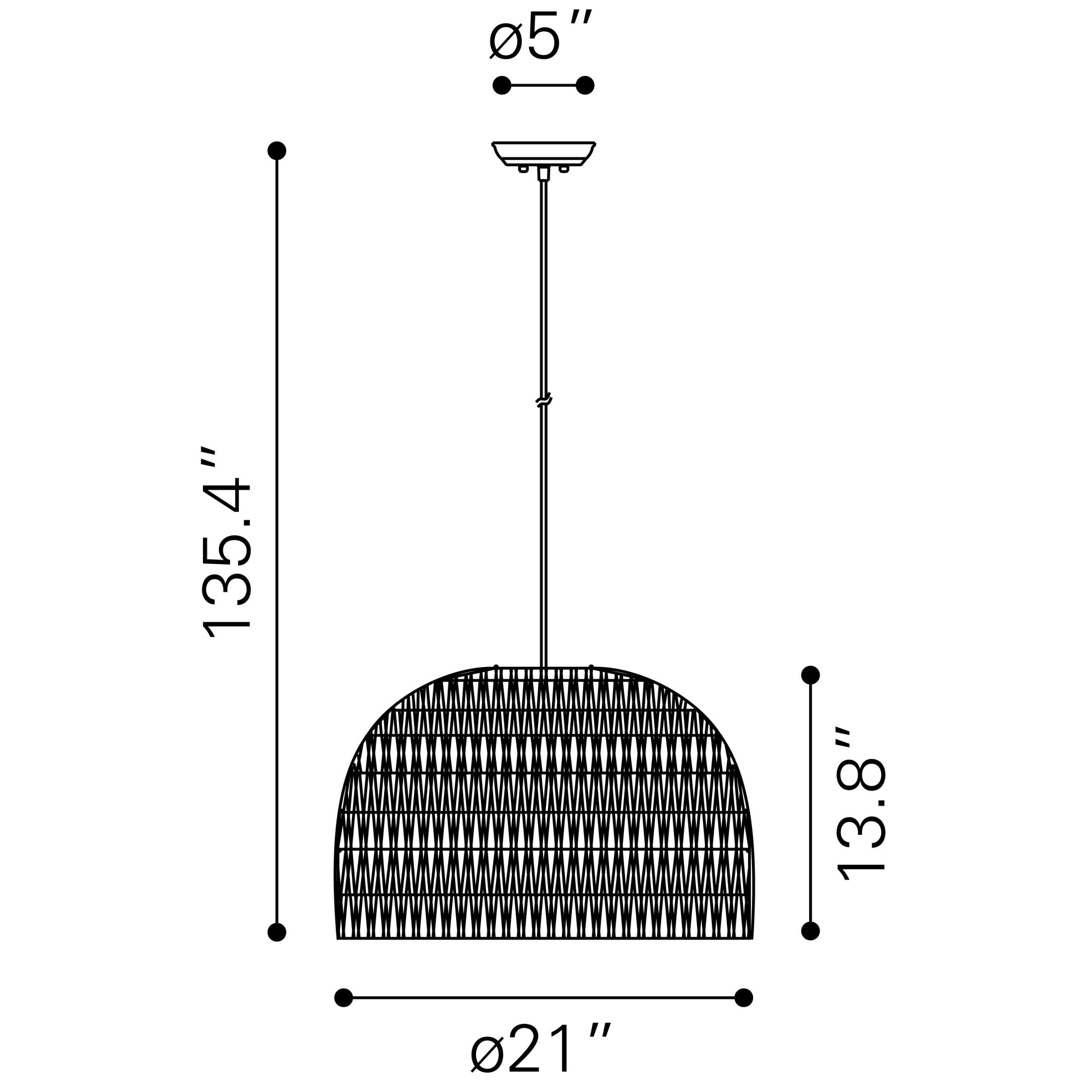 Paradise Ceiling Lamp Gray