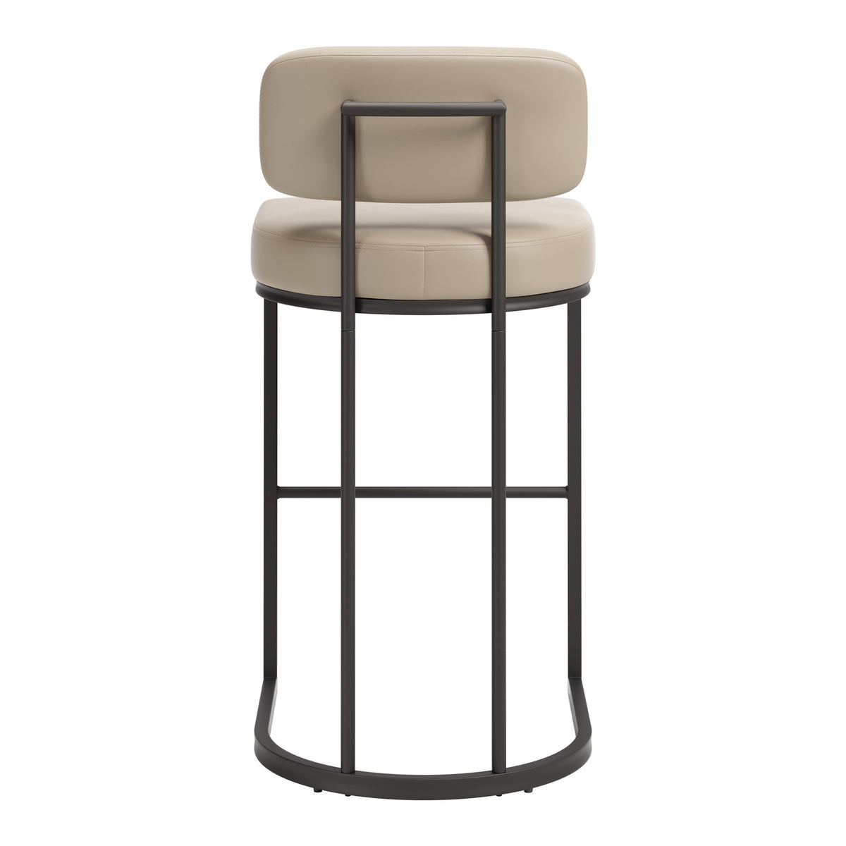 Velar Barstool (Set of 2) Beige & Gray