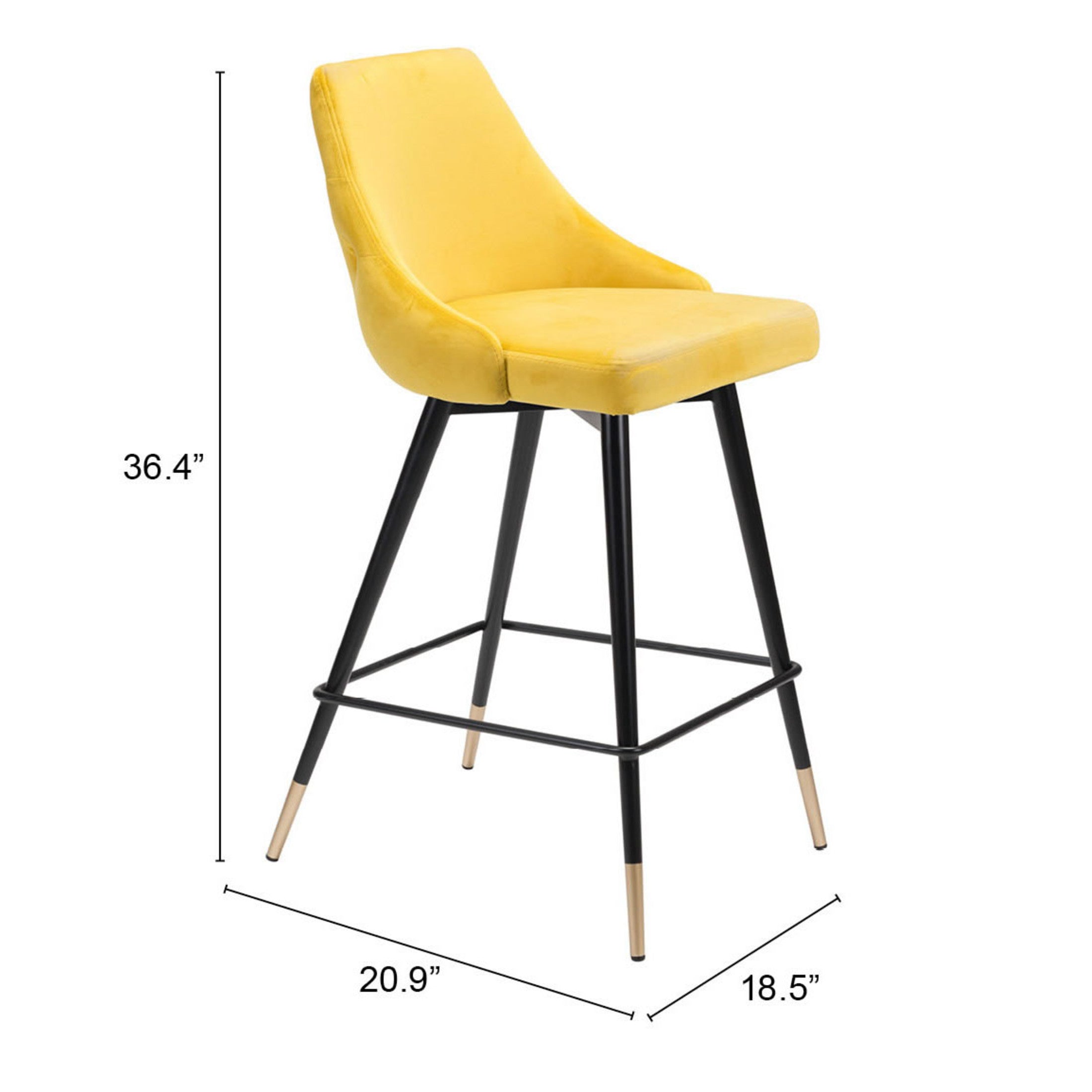 Piccolo Counter Stool Yellow