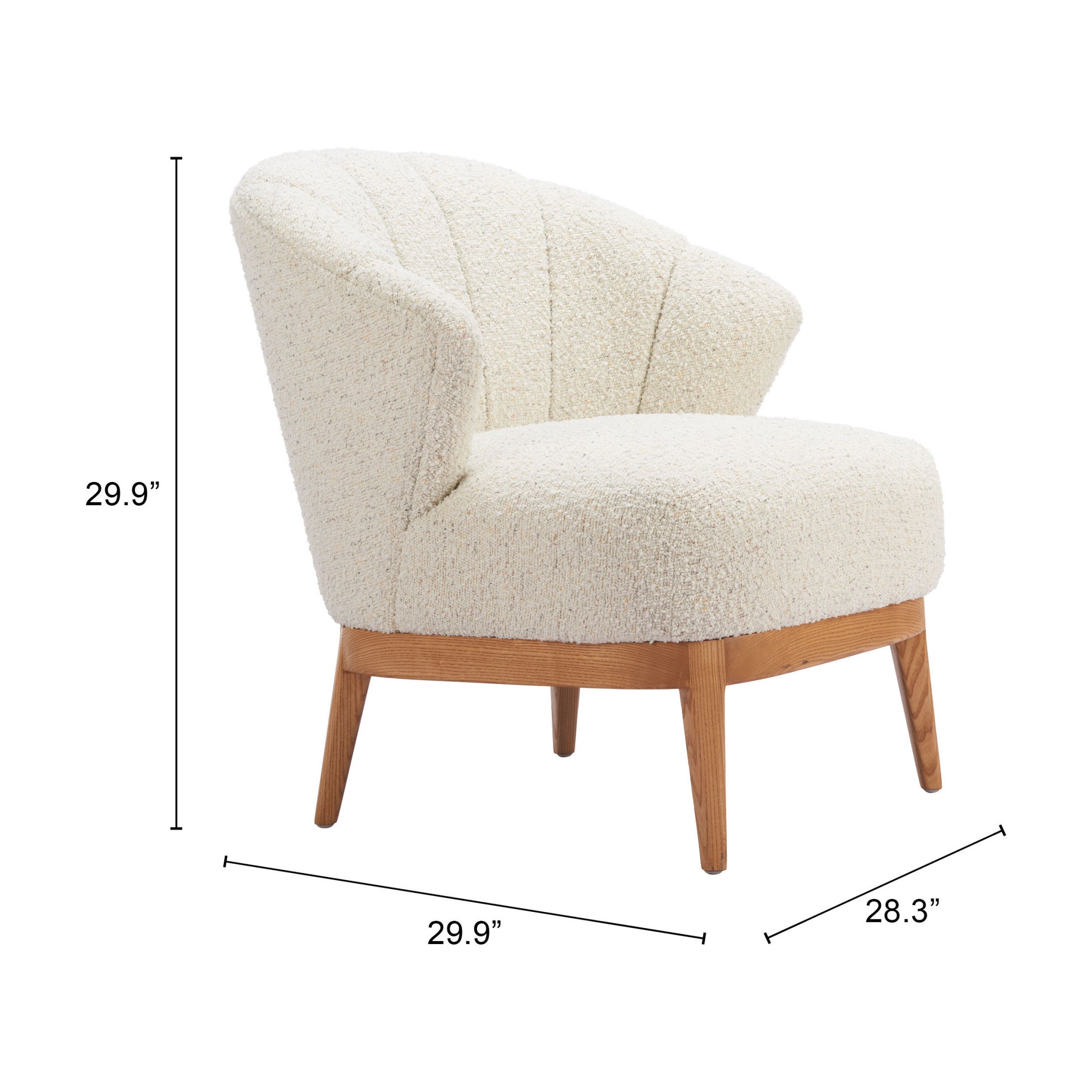 Leque Accent Chair Tawny Beige