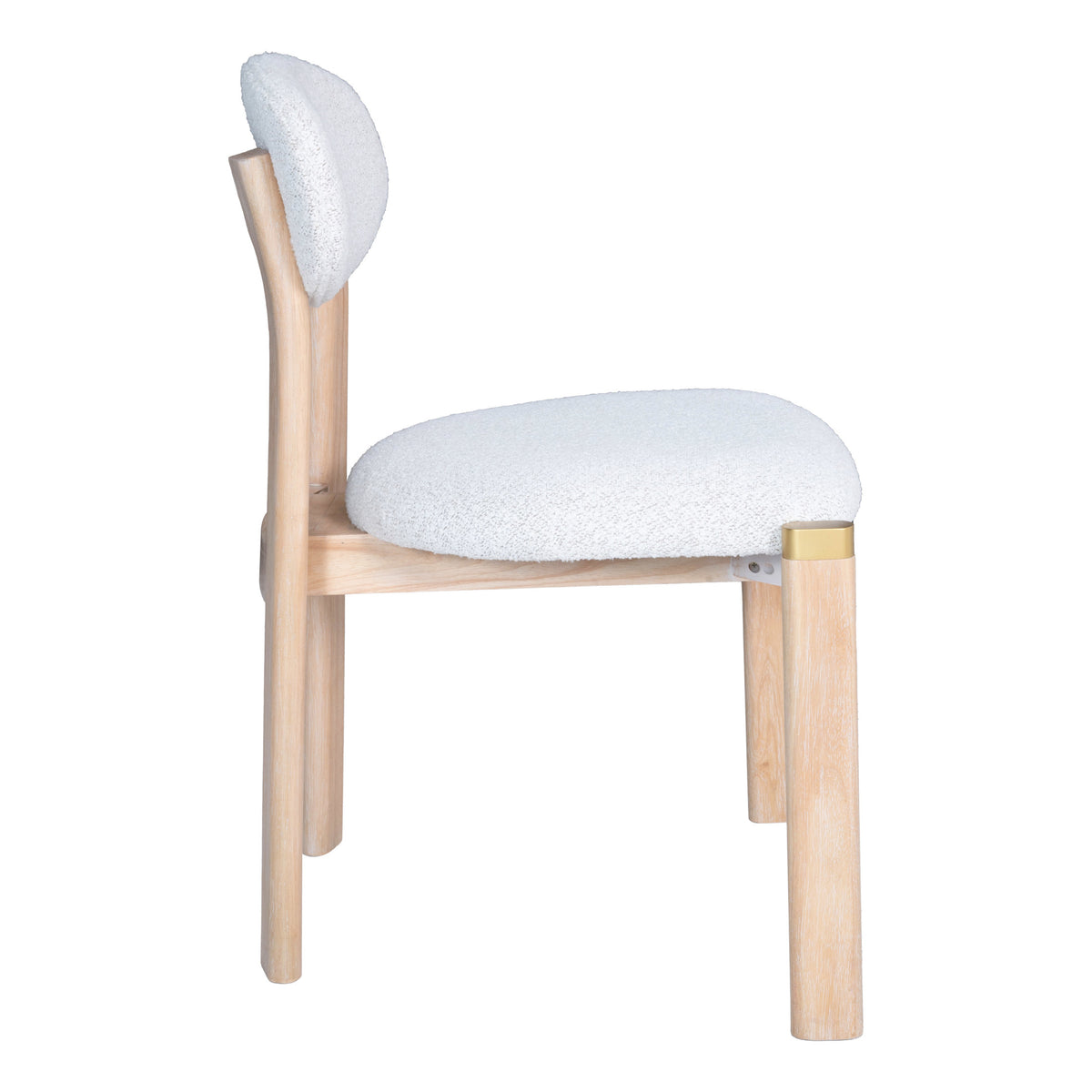 Rilou Dining Chair (Set of 2) White & Natural