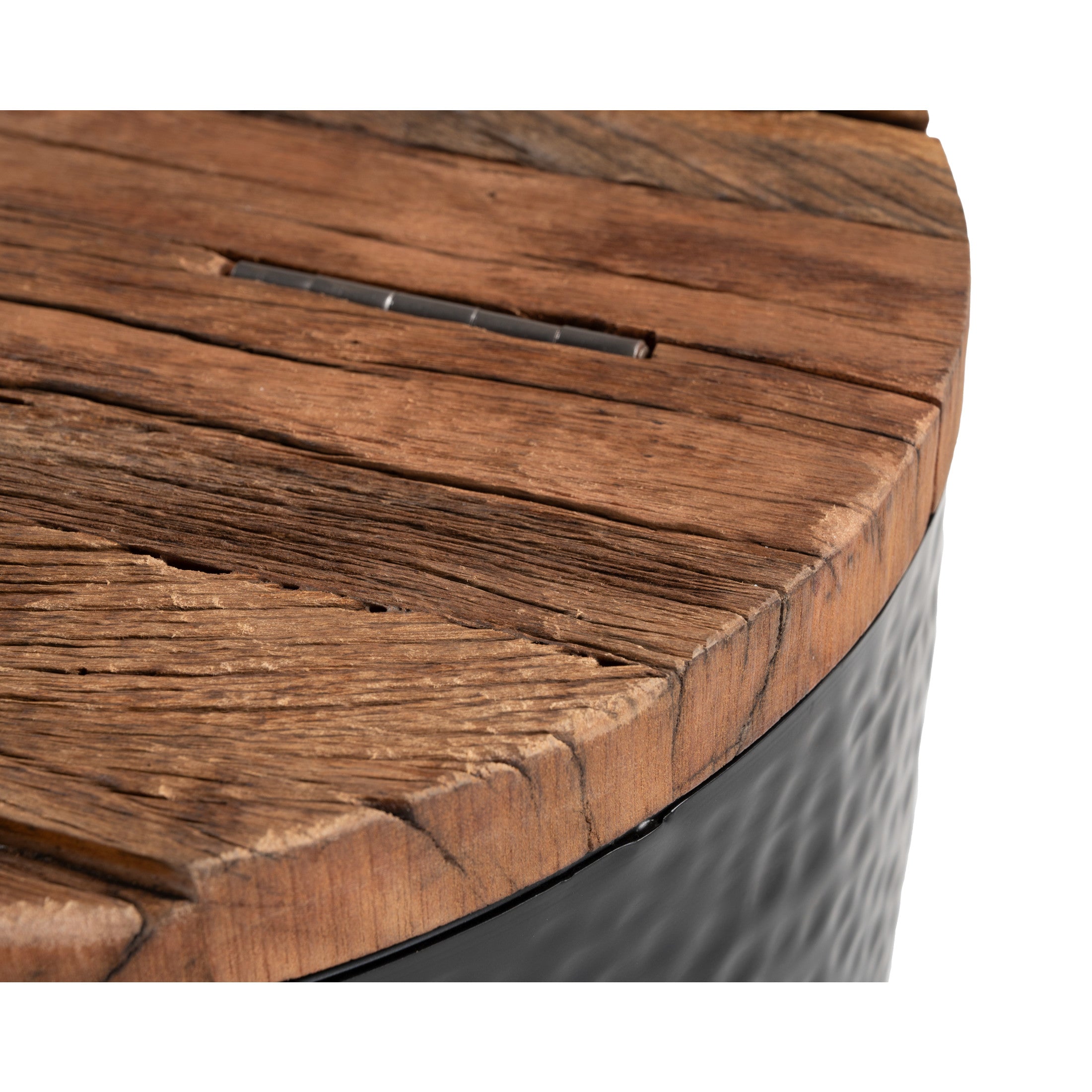 Duskan Storage Side Table Natural & Black