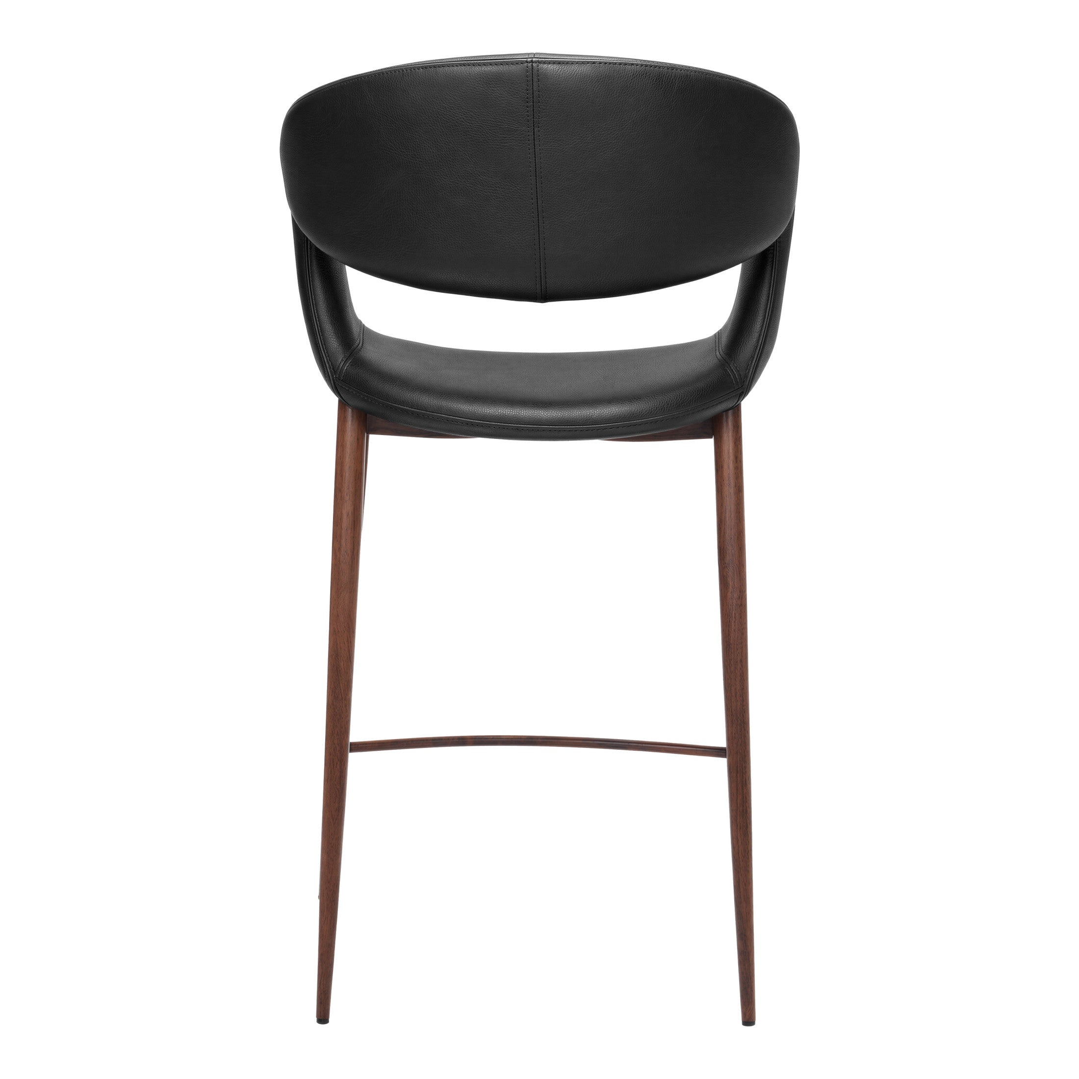 Limay Counter Stool Black & Walnut