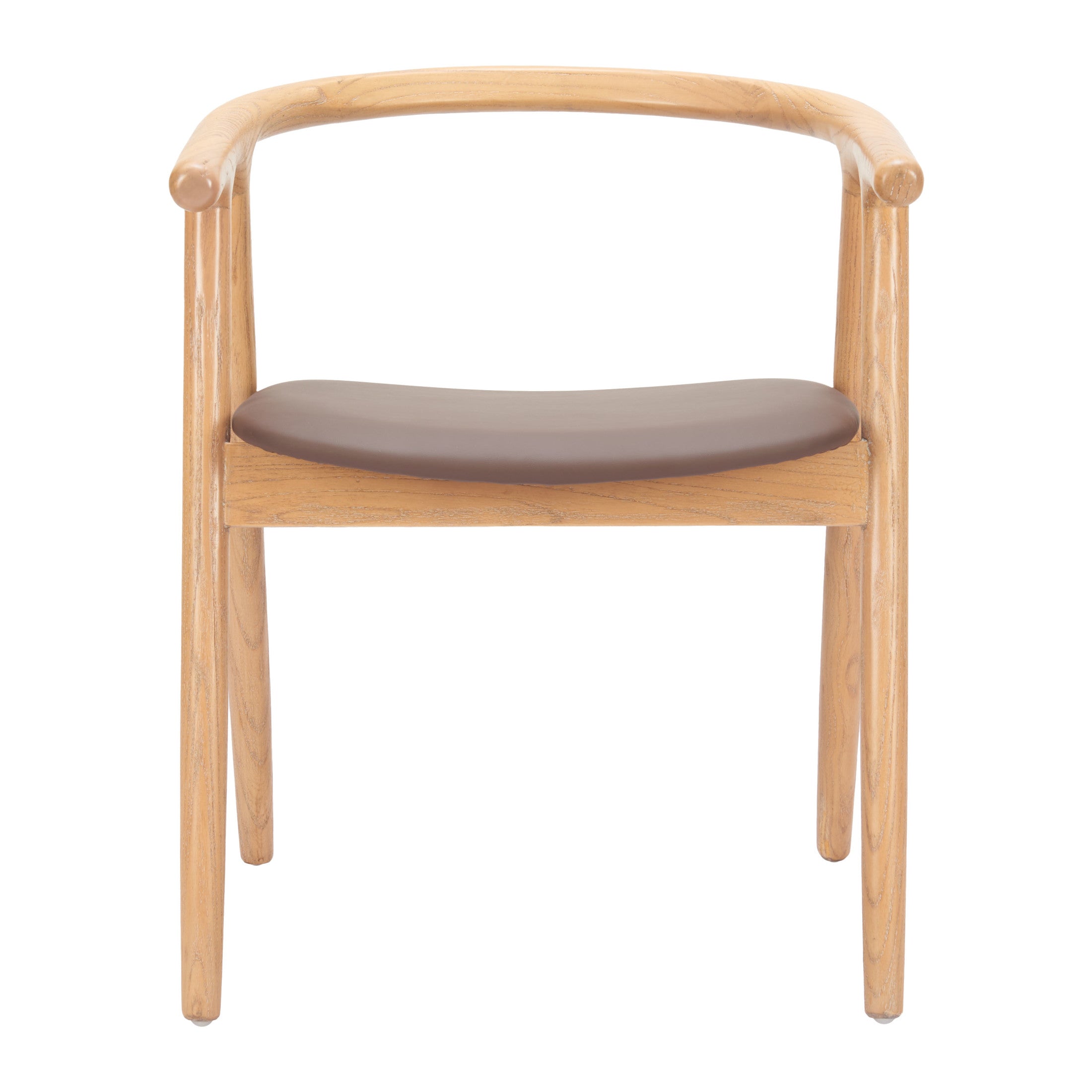 Peker Dining Chair (Set of 2) Brown & Natural