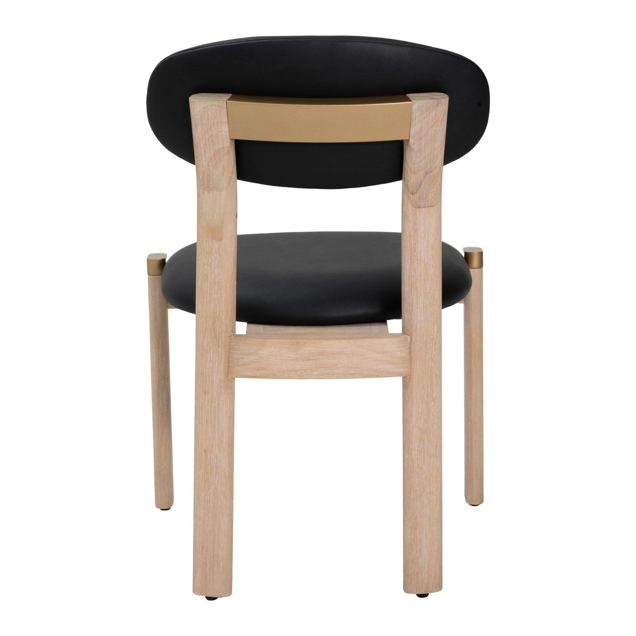 Rilou Dining Chair (Set of 2) Black & Natural