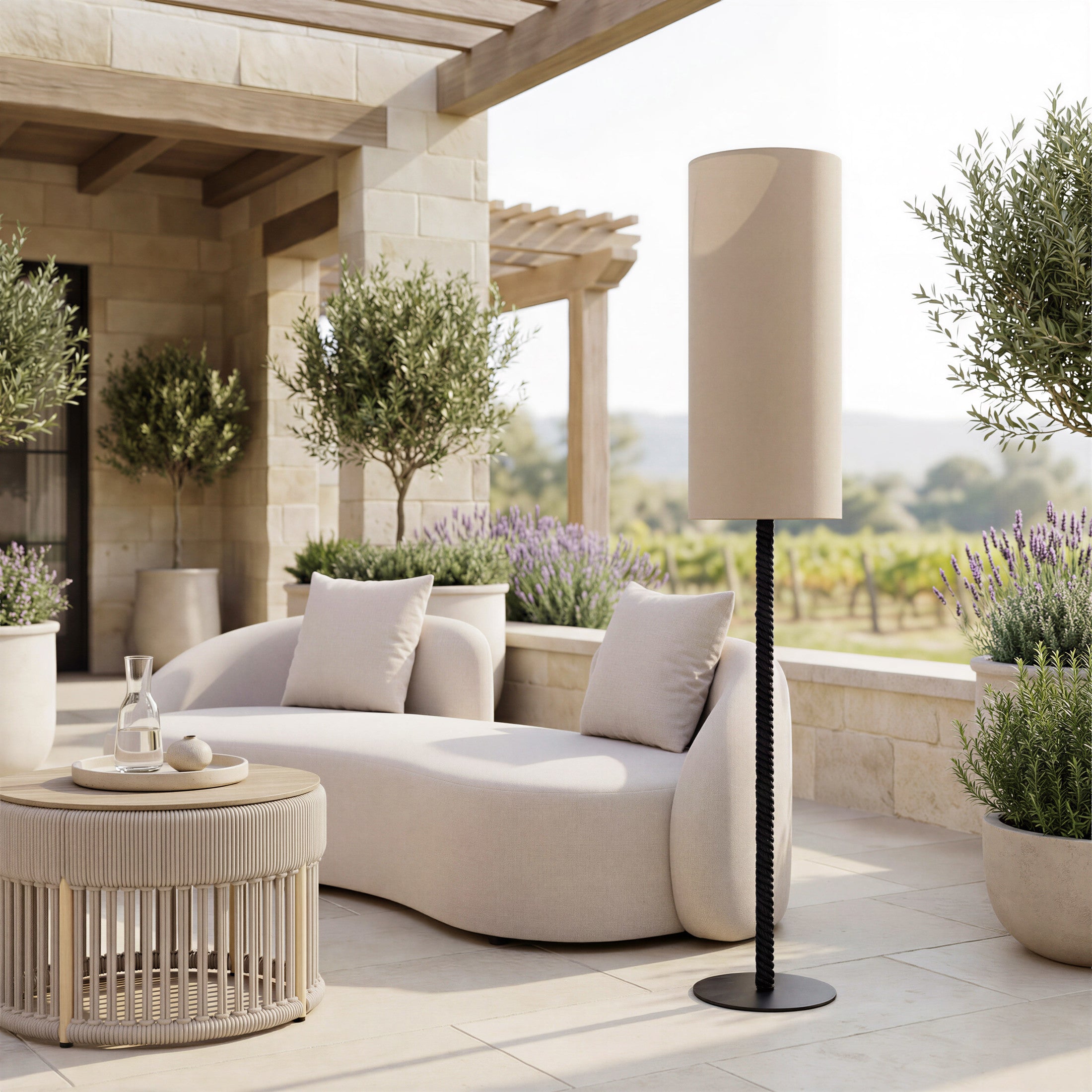 Lumaris Solar Floor Lamp Black