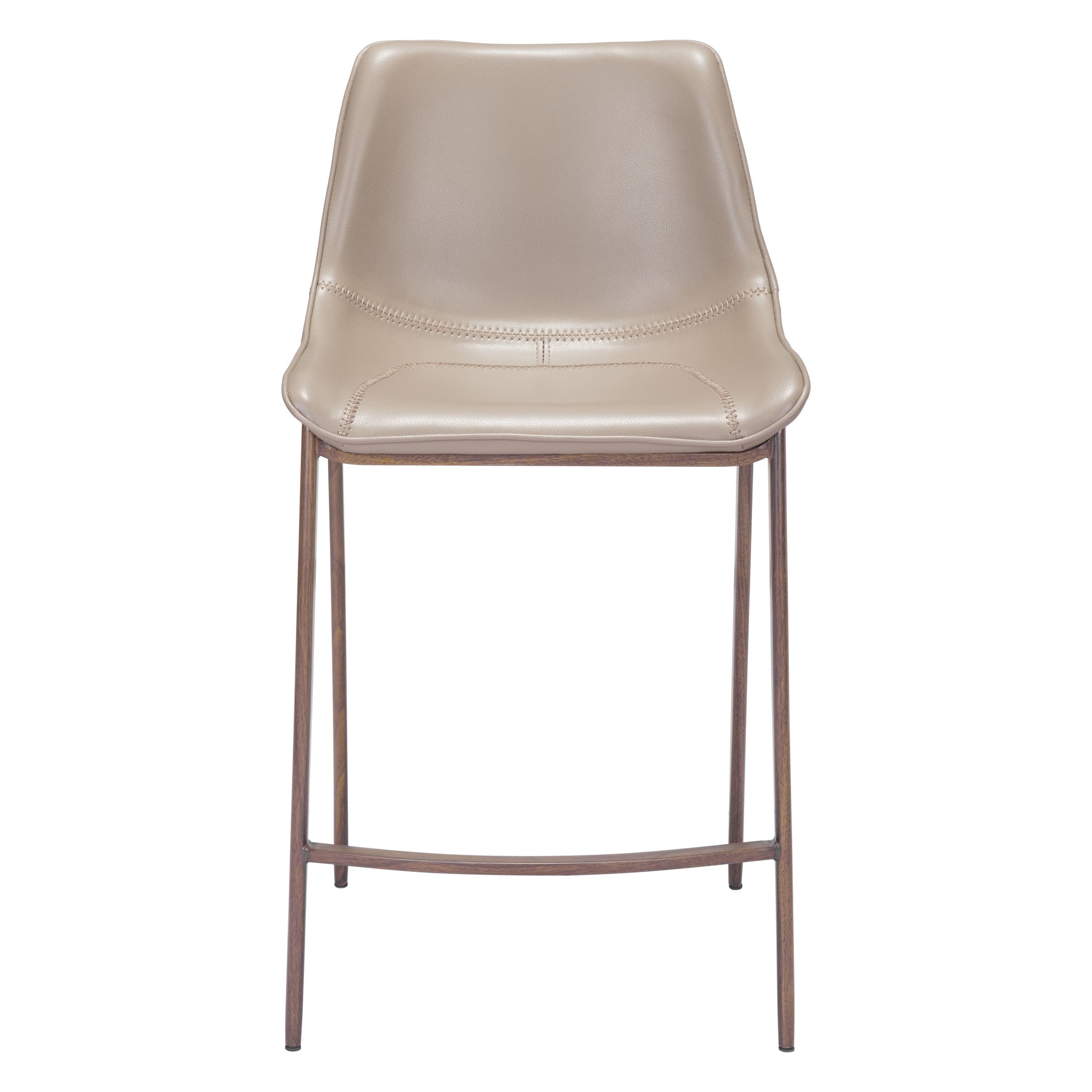 Magnus Counter Stool (Set of 2) Brown & Walnut