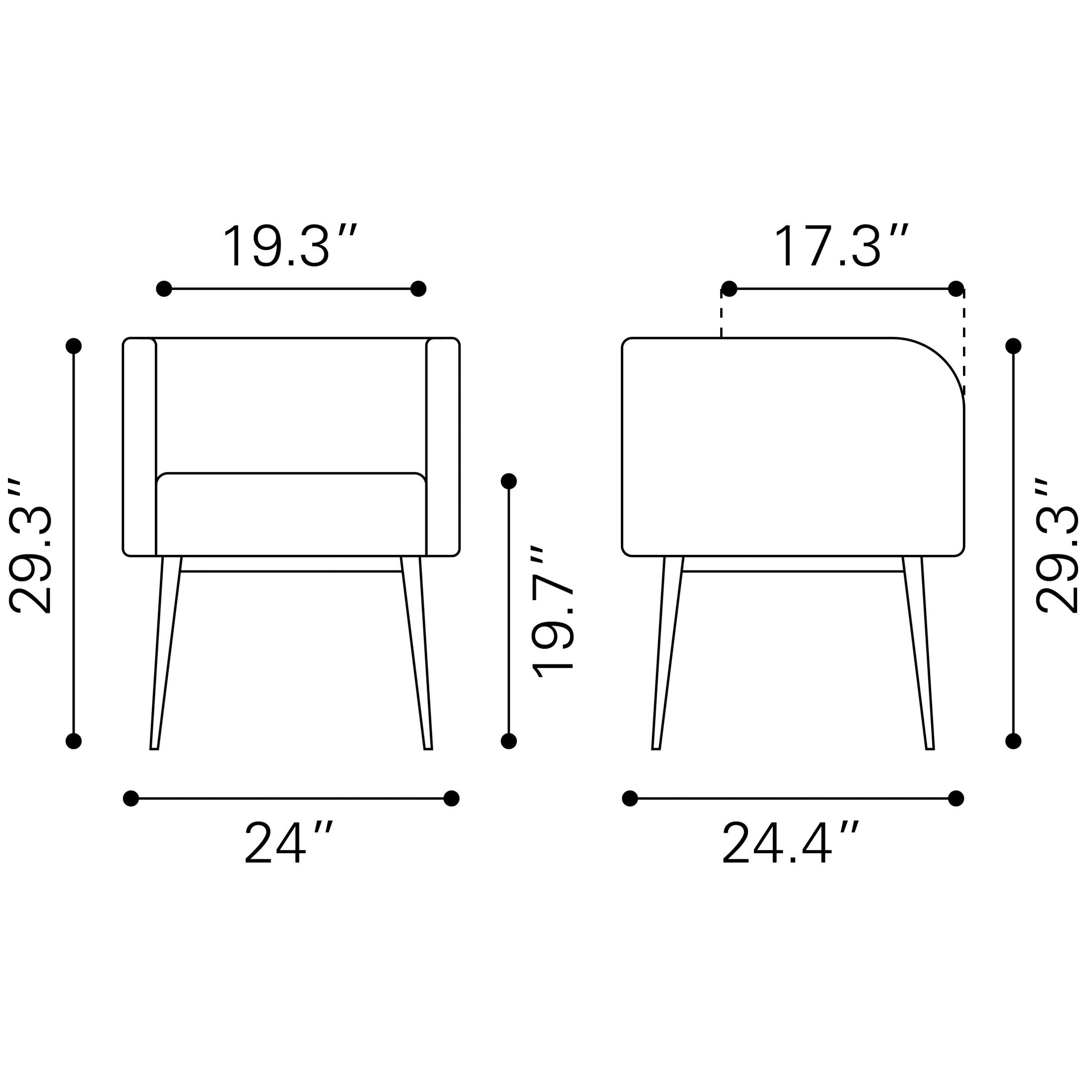 Horbat Dining Chair Gray