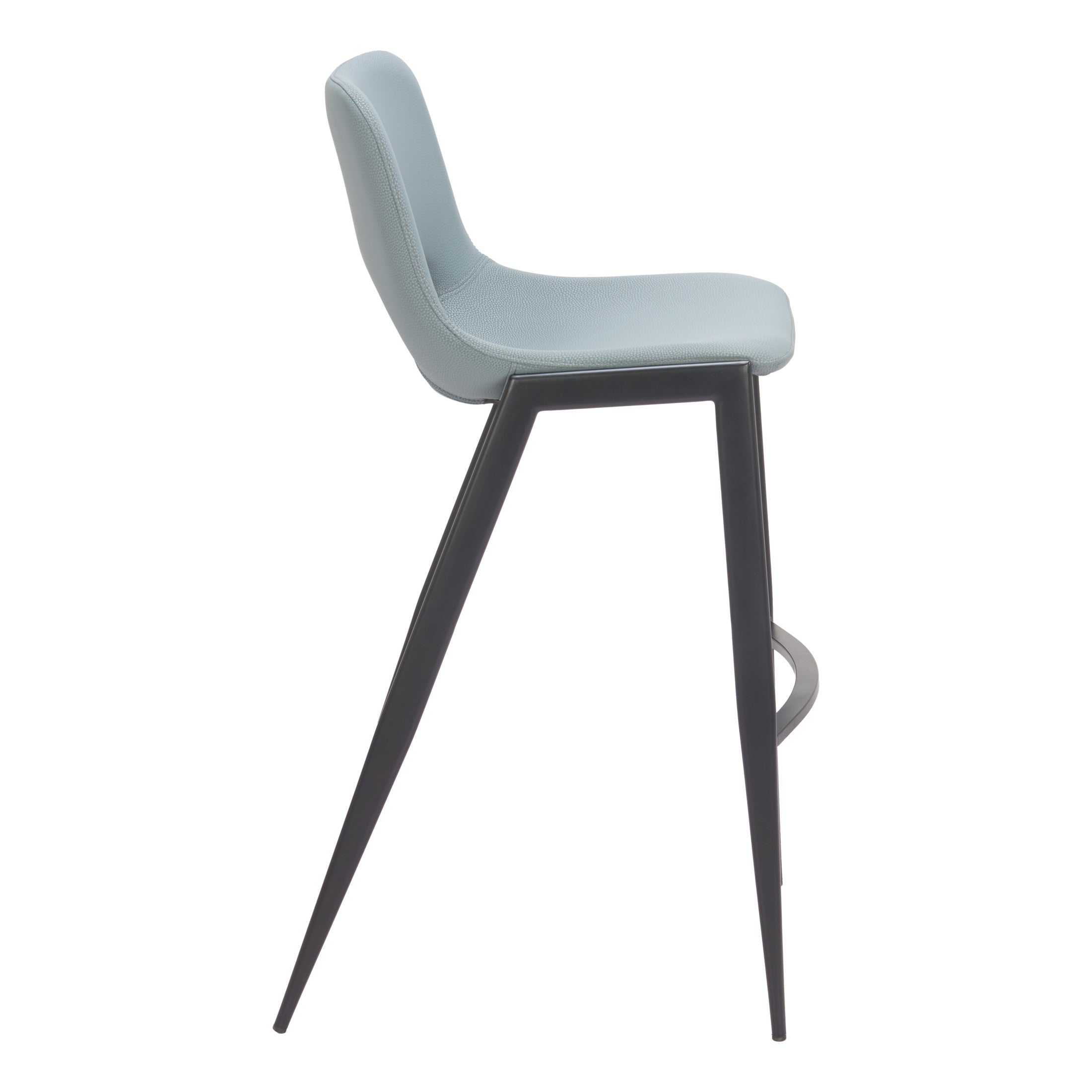 Desi Armless Barstool (Set of 2) Azure Gray