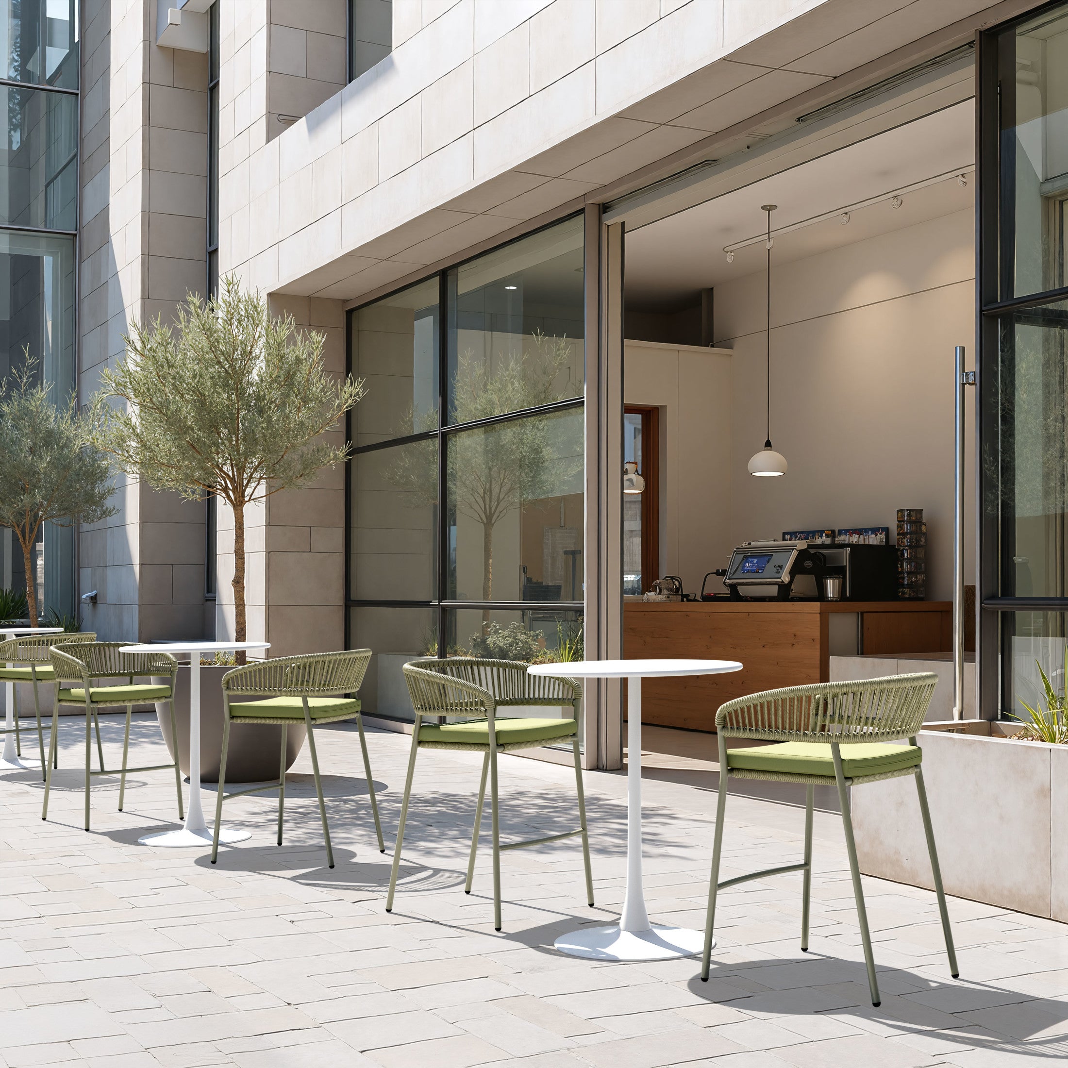 Skye Barstool (Set of 2) Green