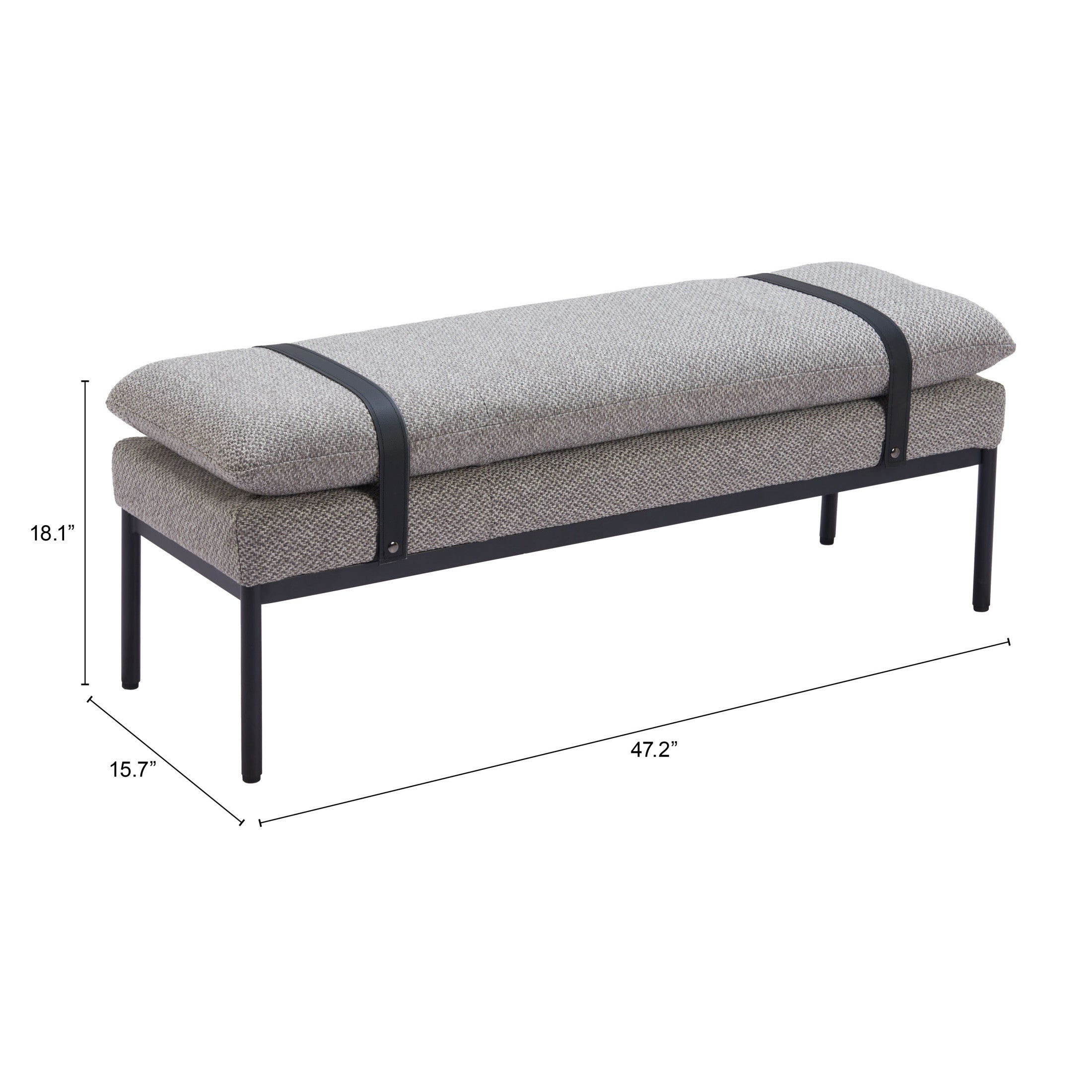 Padd Bench Gray