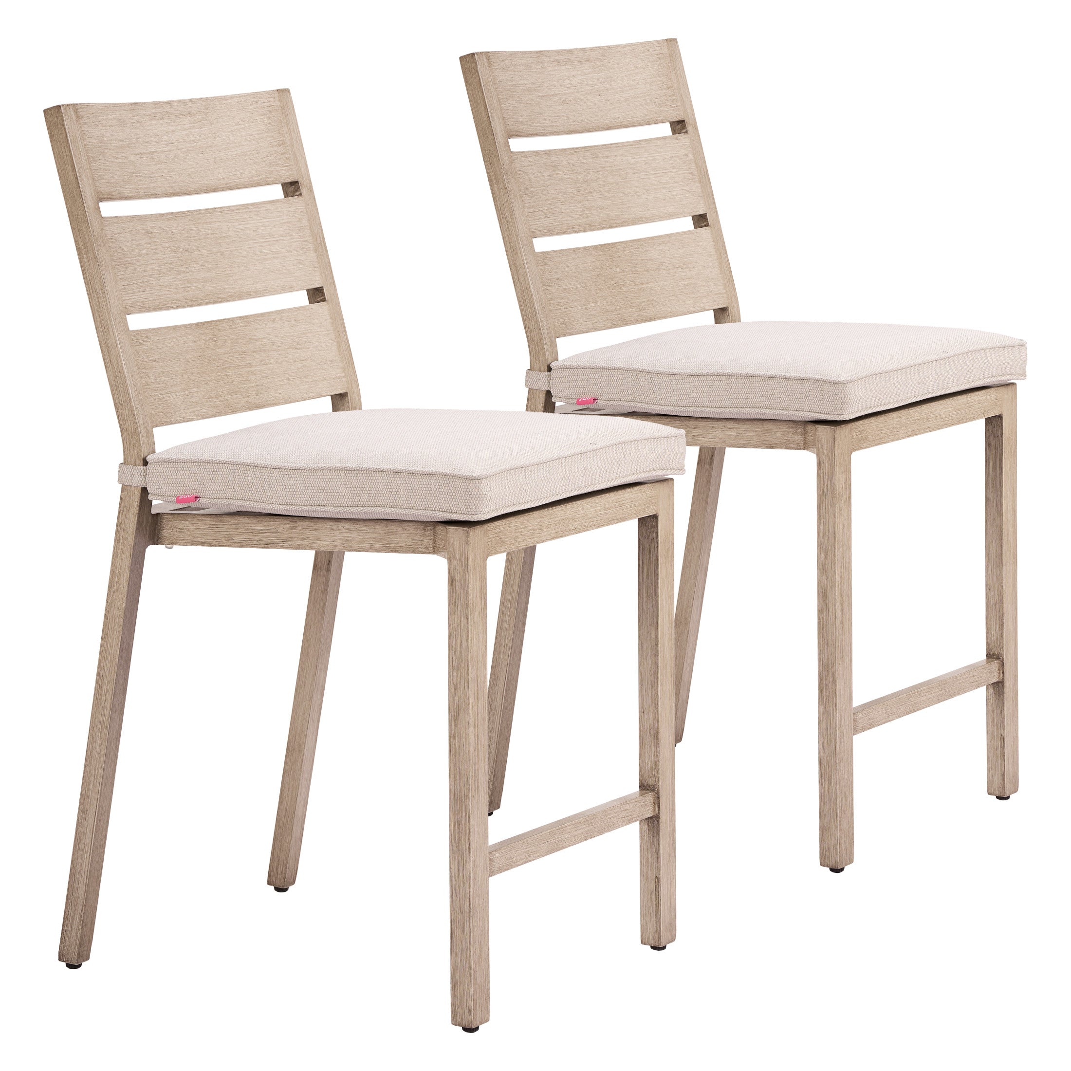 Reefline Armless Counter Stool (Set of 2) Gray