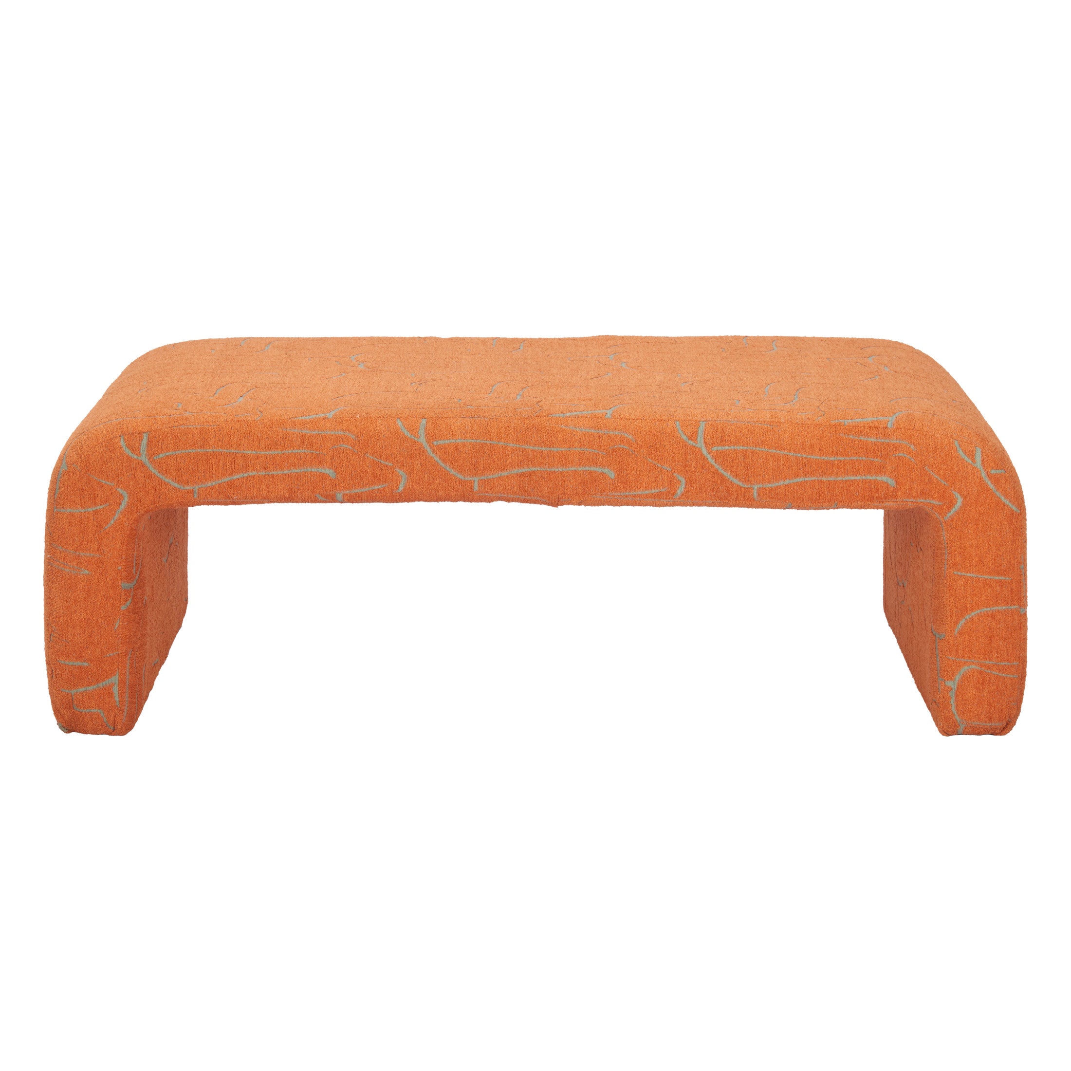 Nendo Bench Abstract Orange
