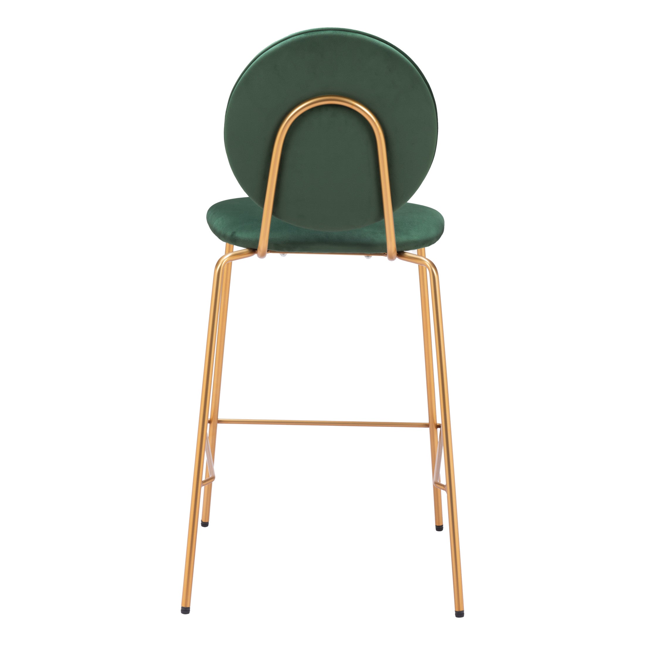 Odessa Counter Stool (Set of 2) Green & Gold