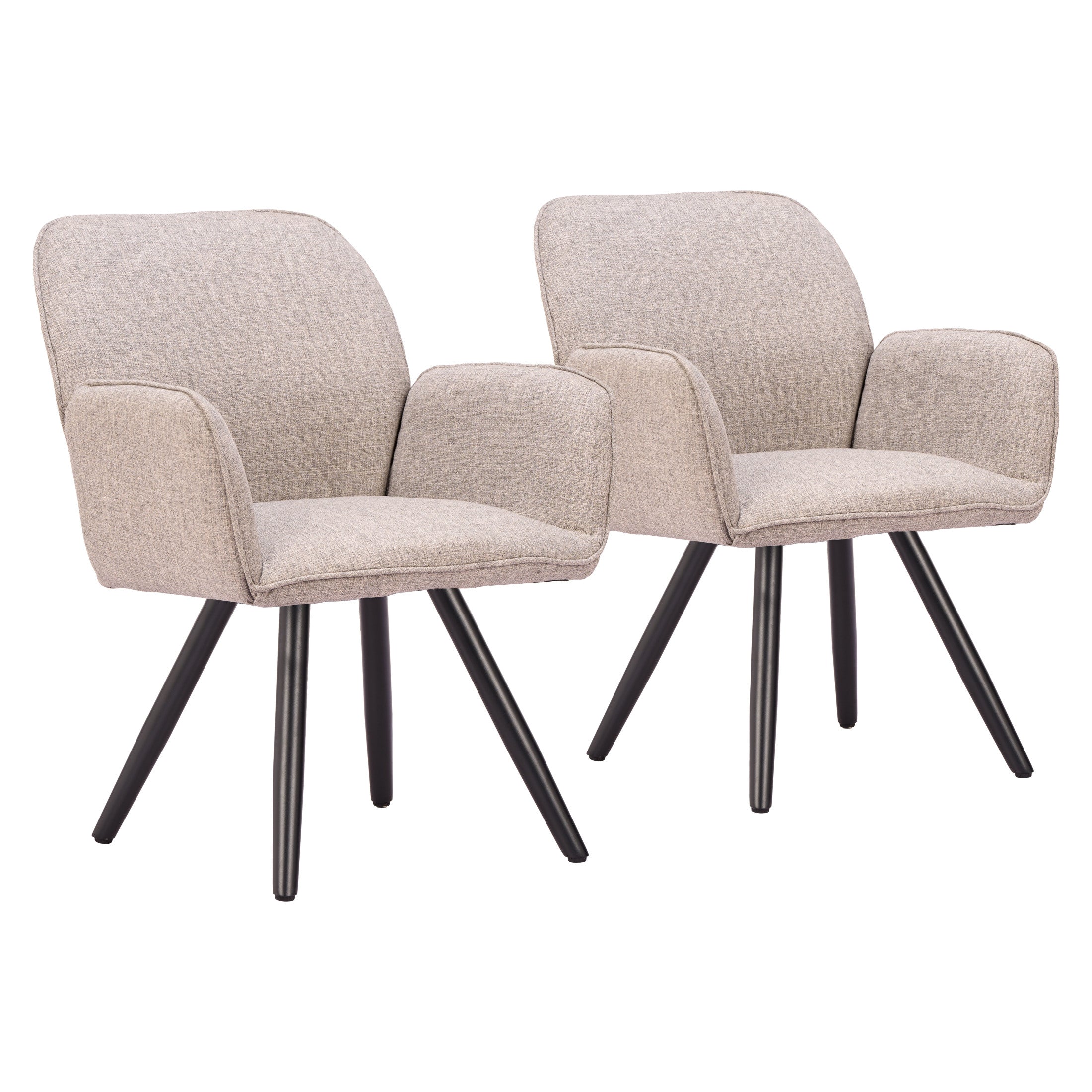 Sieve Swivel Dining Chair (Set of 2) Beige