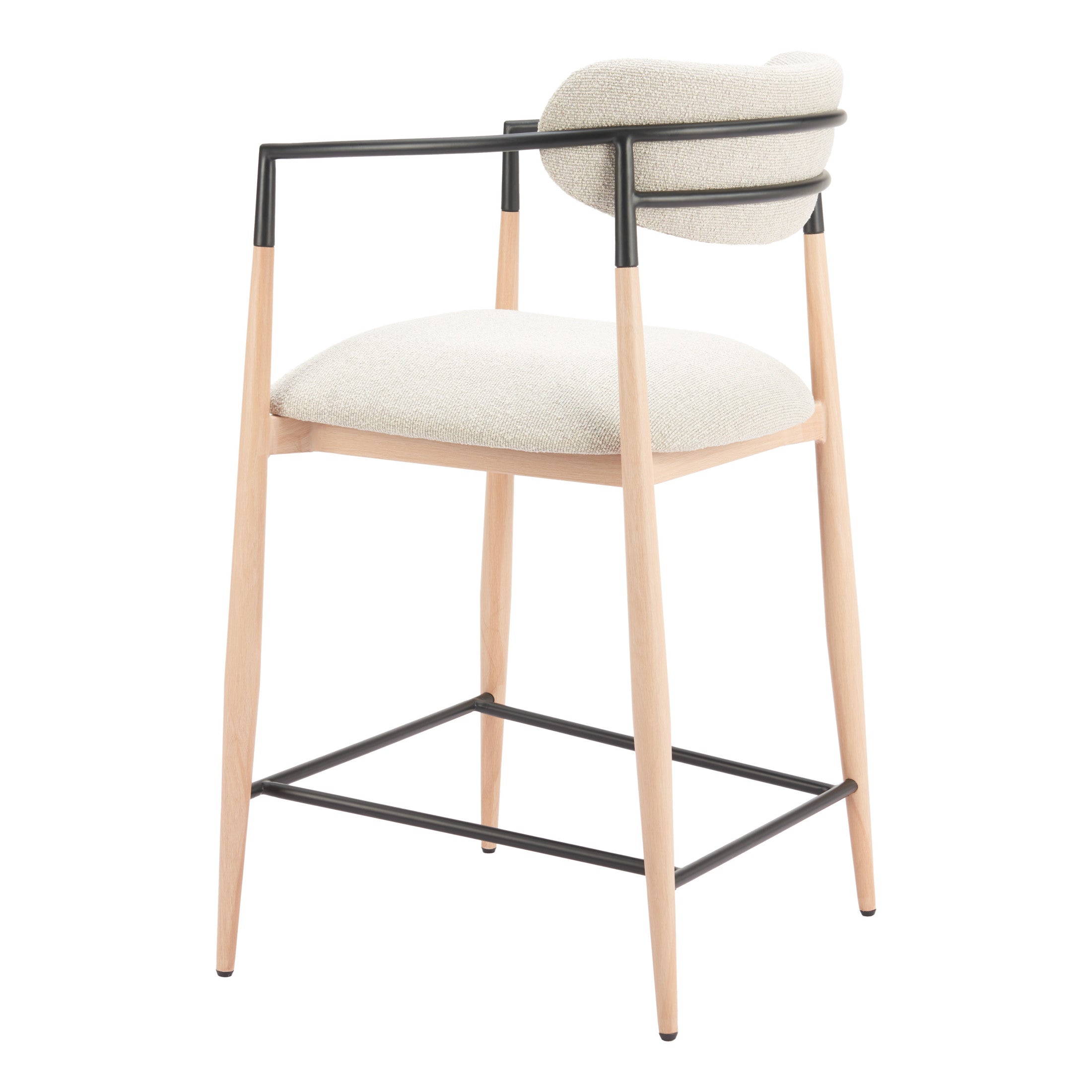 Equinox Counter Stool Oyster Gray & Natural