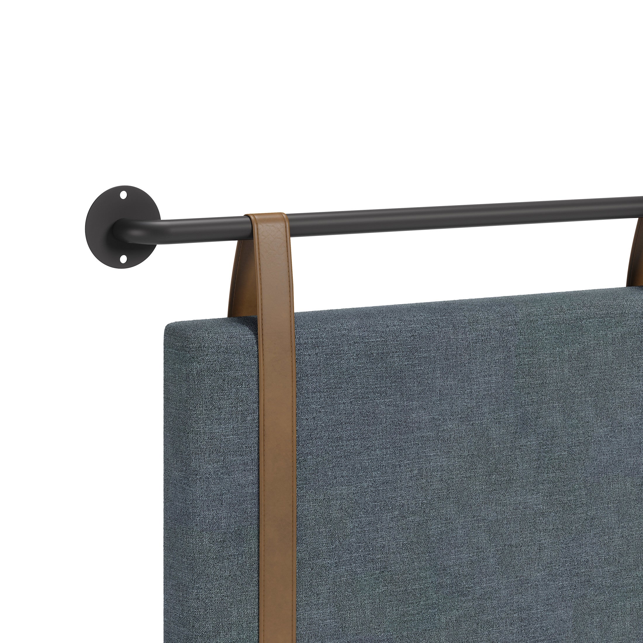 Zeva Floating Queen Headboard Gray