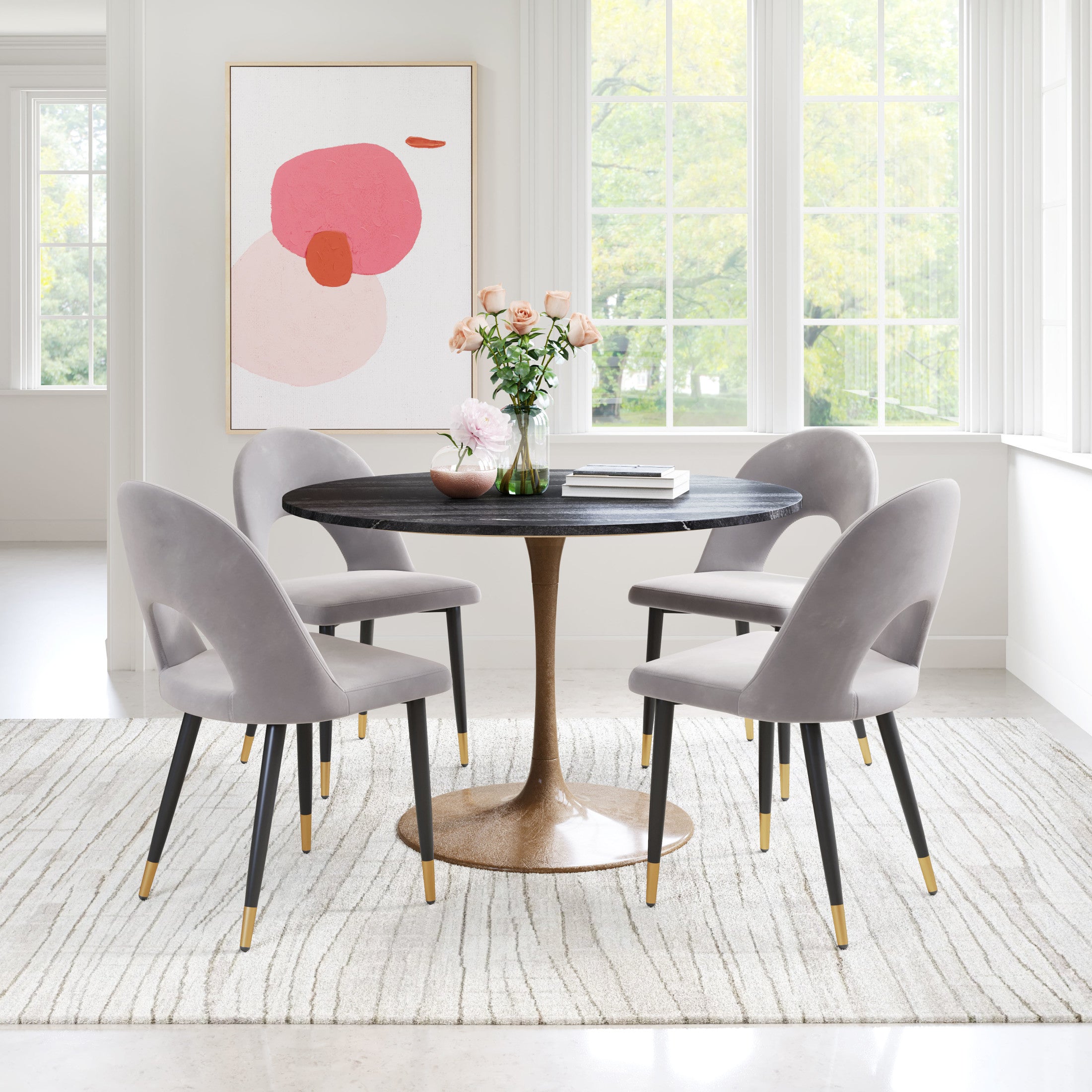 Menlo Dining Chair (Set of 2) Gray
