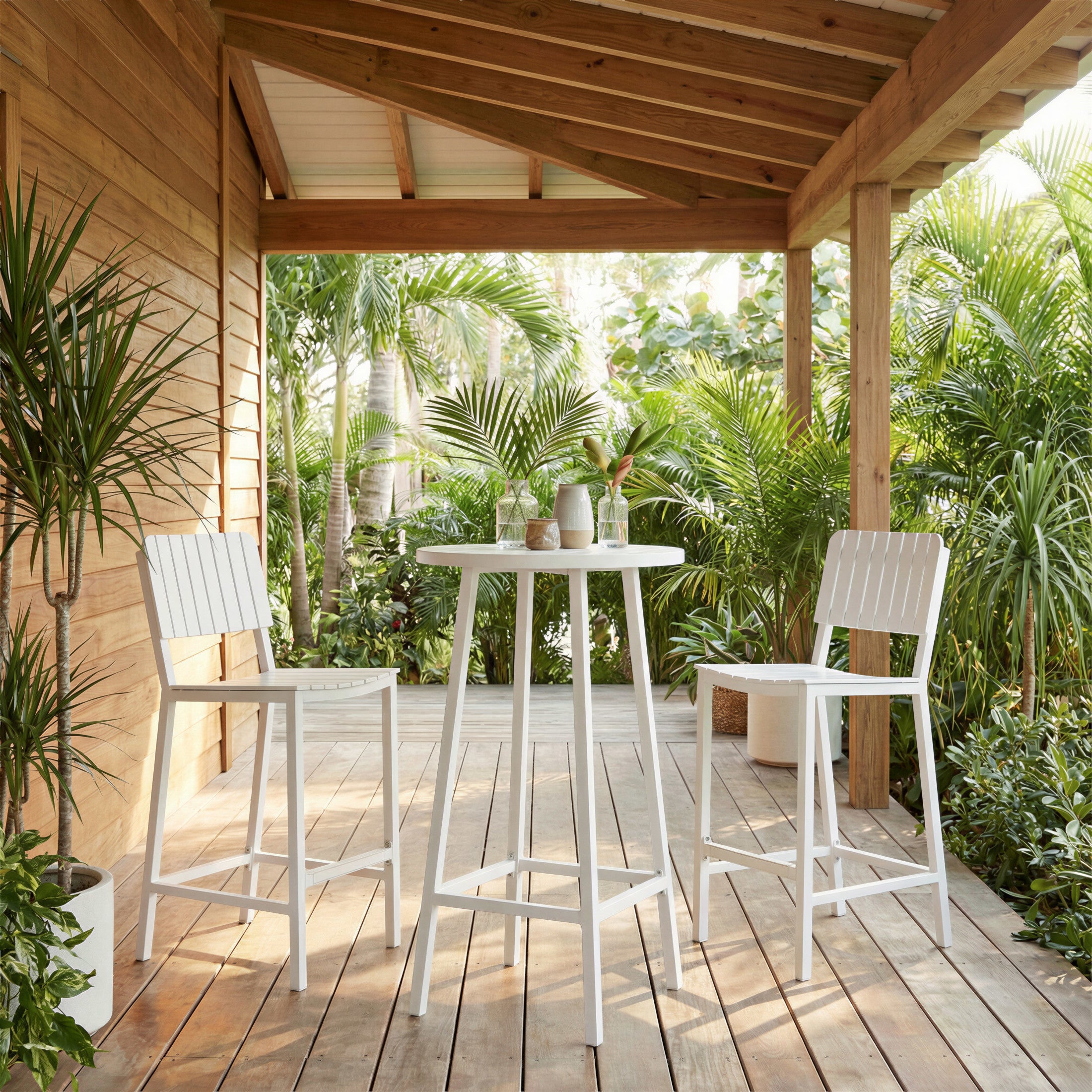 Kayu Barstool White