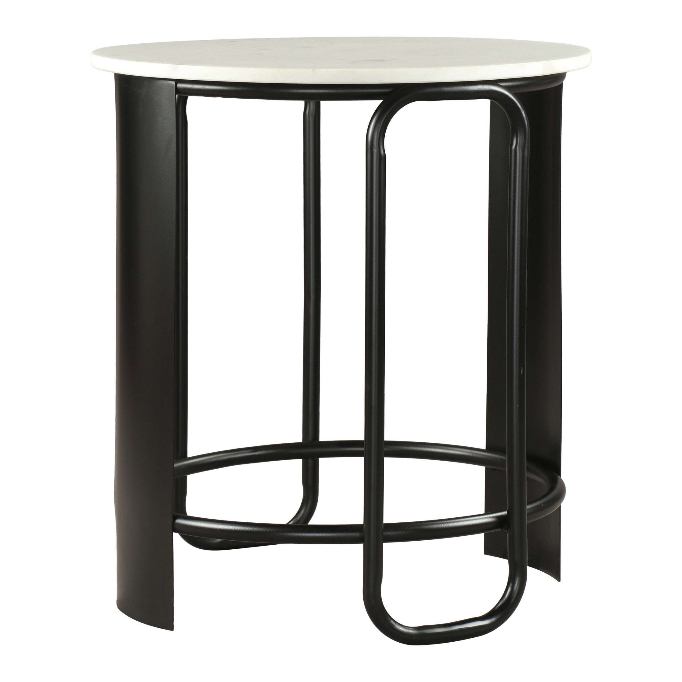 Obel Side Table White & Black