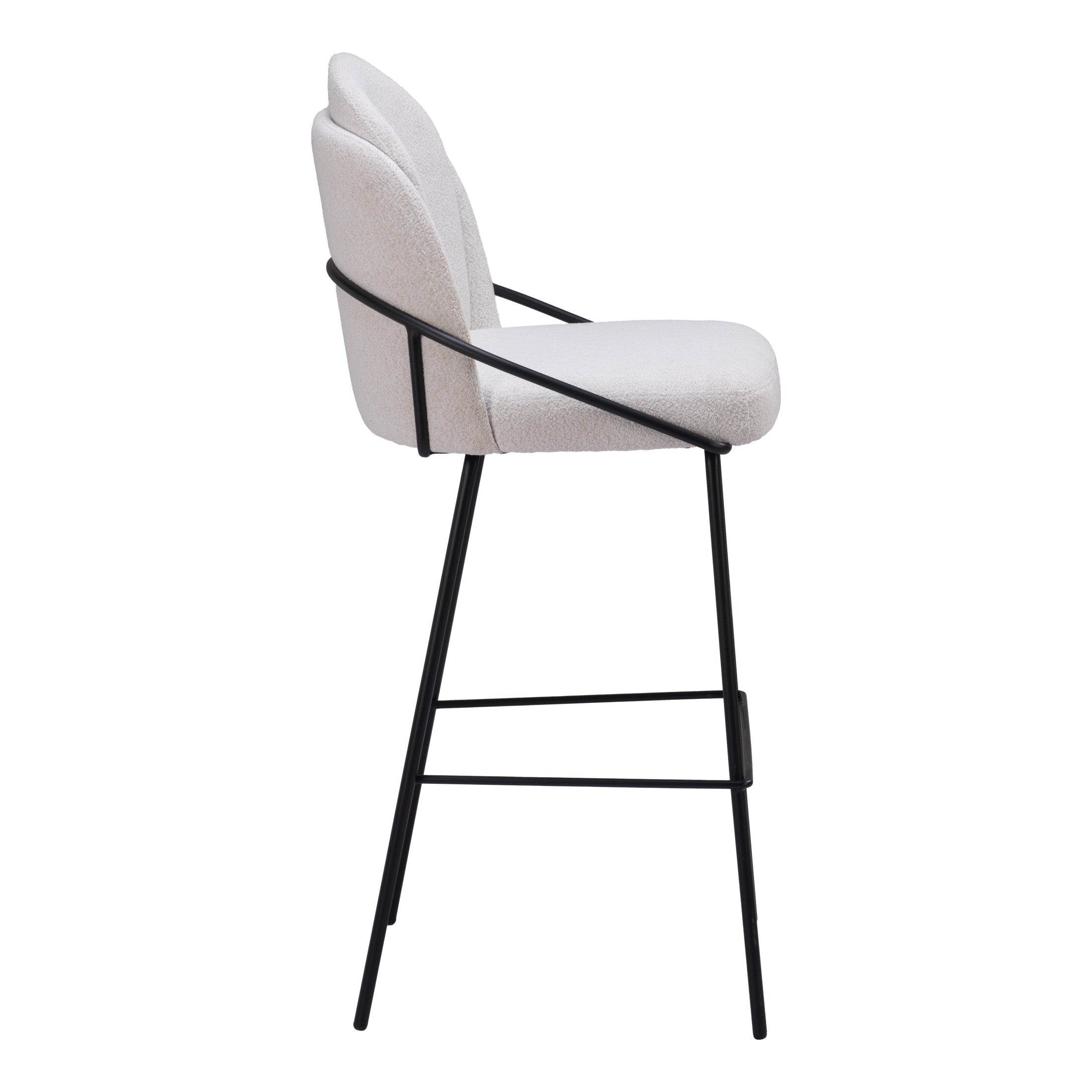 Jambi Barstool (Set of 2) Ivory