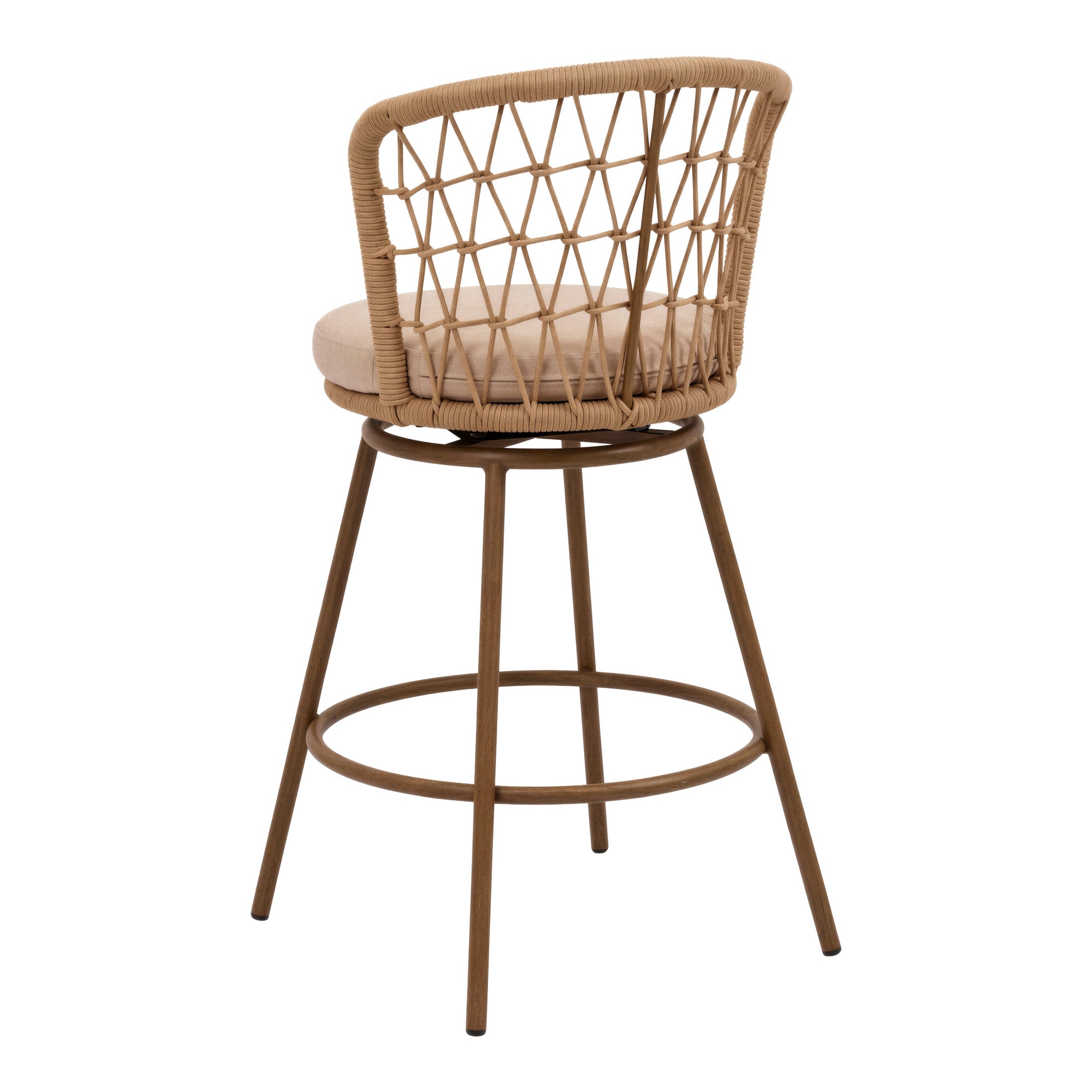 Islamorada Swivel Barstool Brown