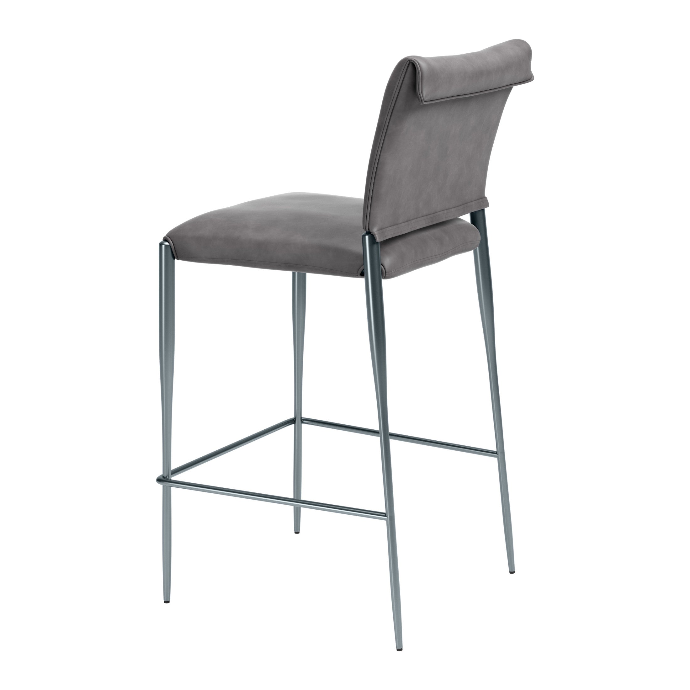Freesia Barstool (Set of 2) Charcoal Gray