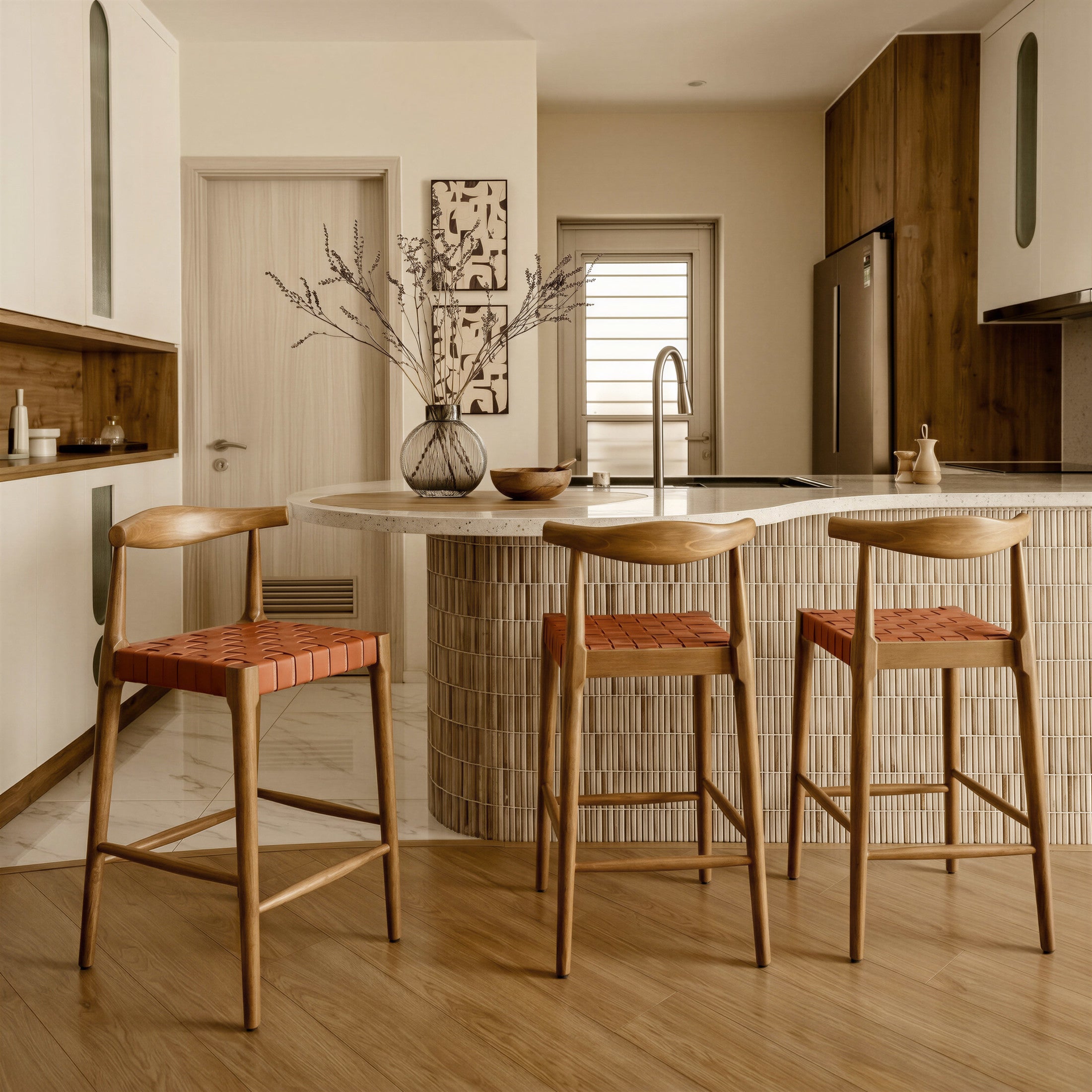 Bandani Counter Stool Tan