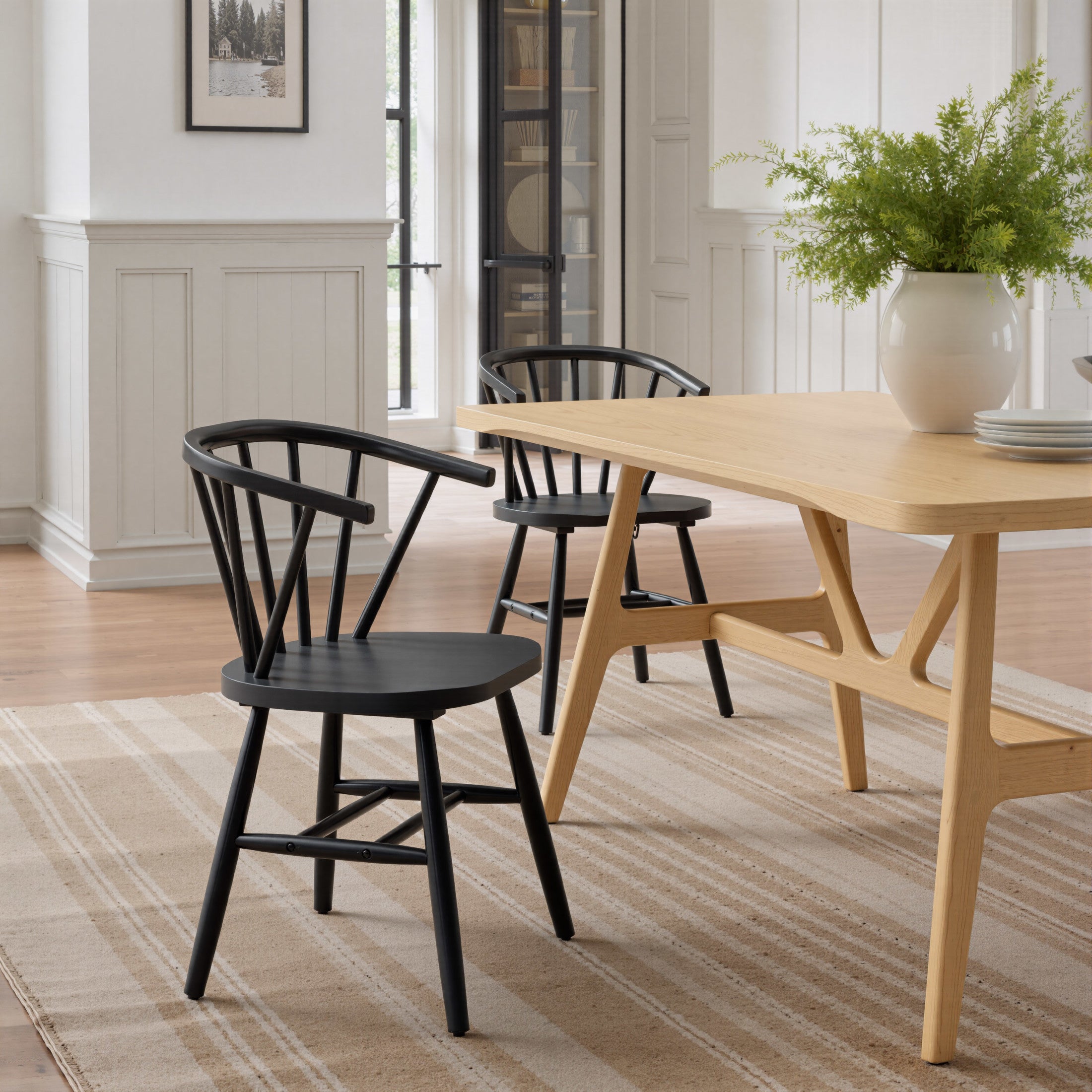 Stenger Dining Chair (Set of 2) Black
