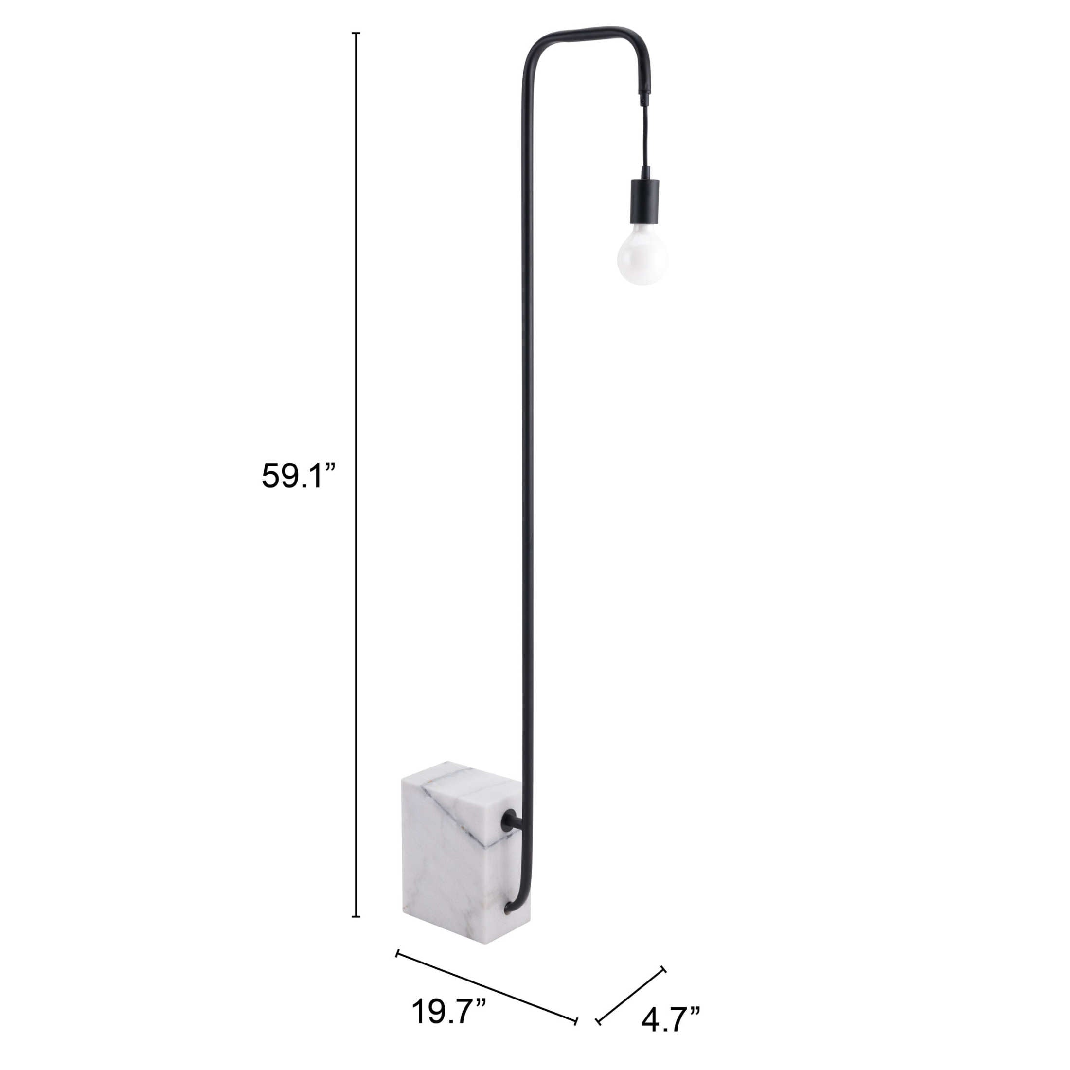 Lancia Floor Lamp Black