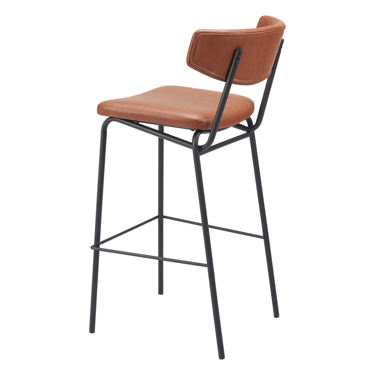 Charon Barstool (Set of 2) Vintage Brown