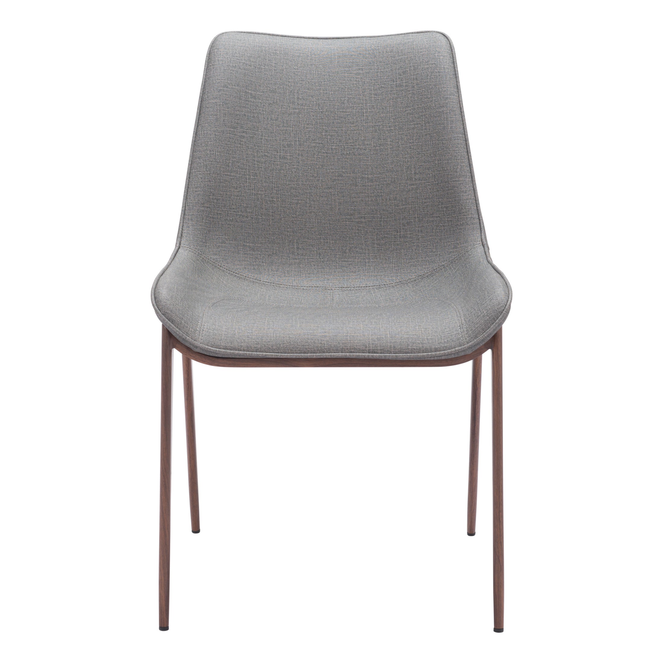 Magnus Dining Chair (Set of 2) Slate Gray & Walnut