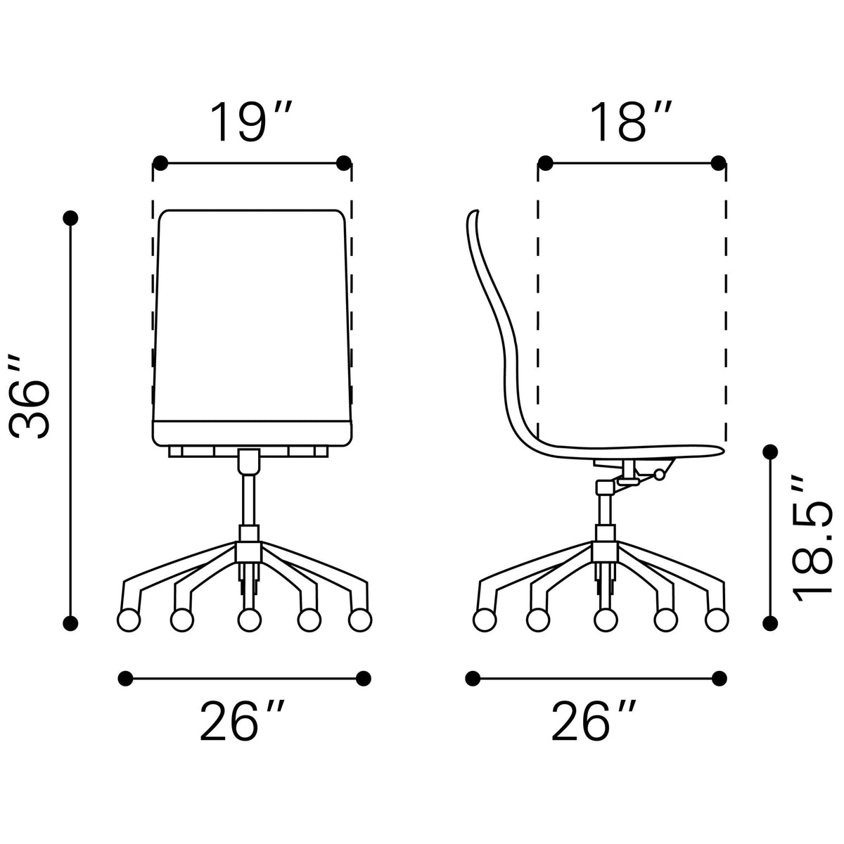 Glider Conference Chair Taupe