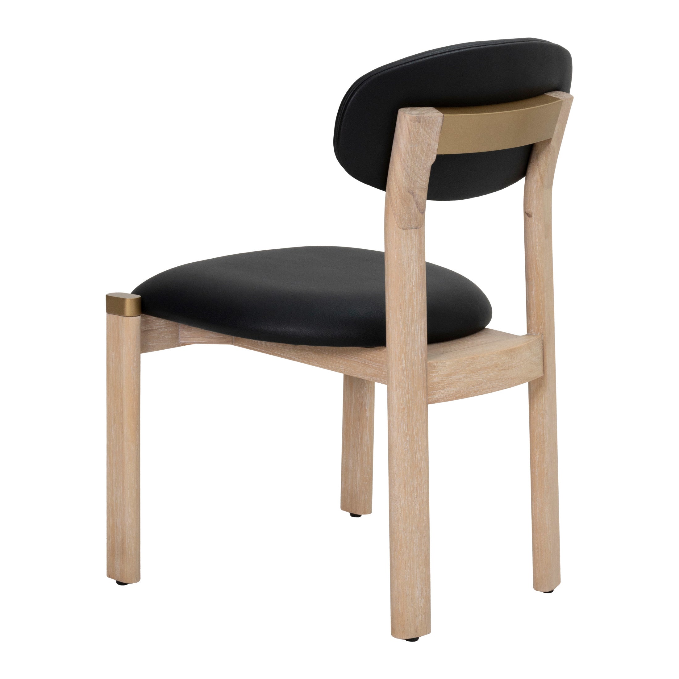 Rilou Dining Chair (Set of 2) Black & Natural