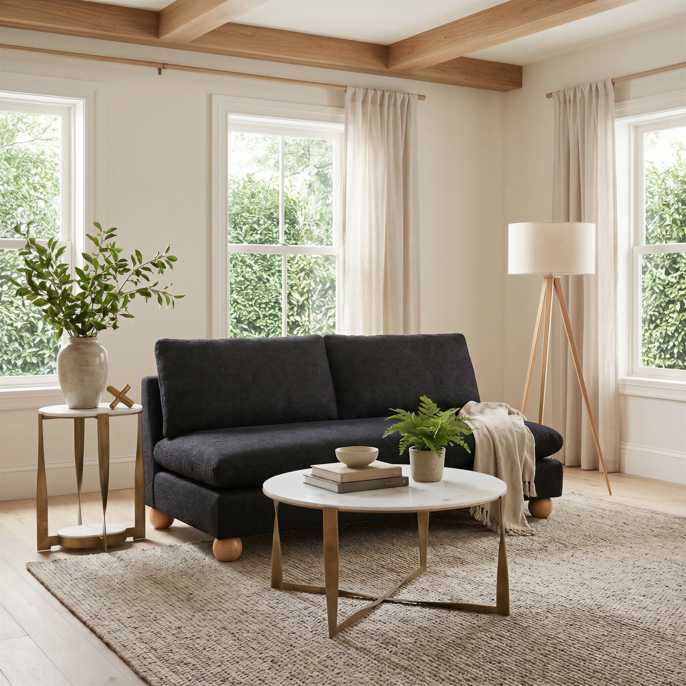 Minze Loveseat Black