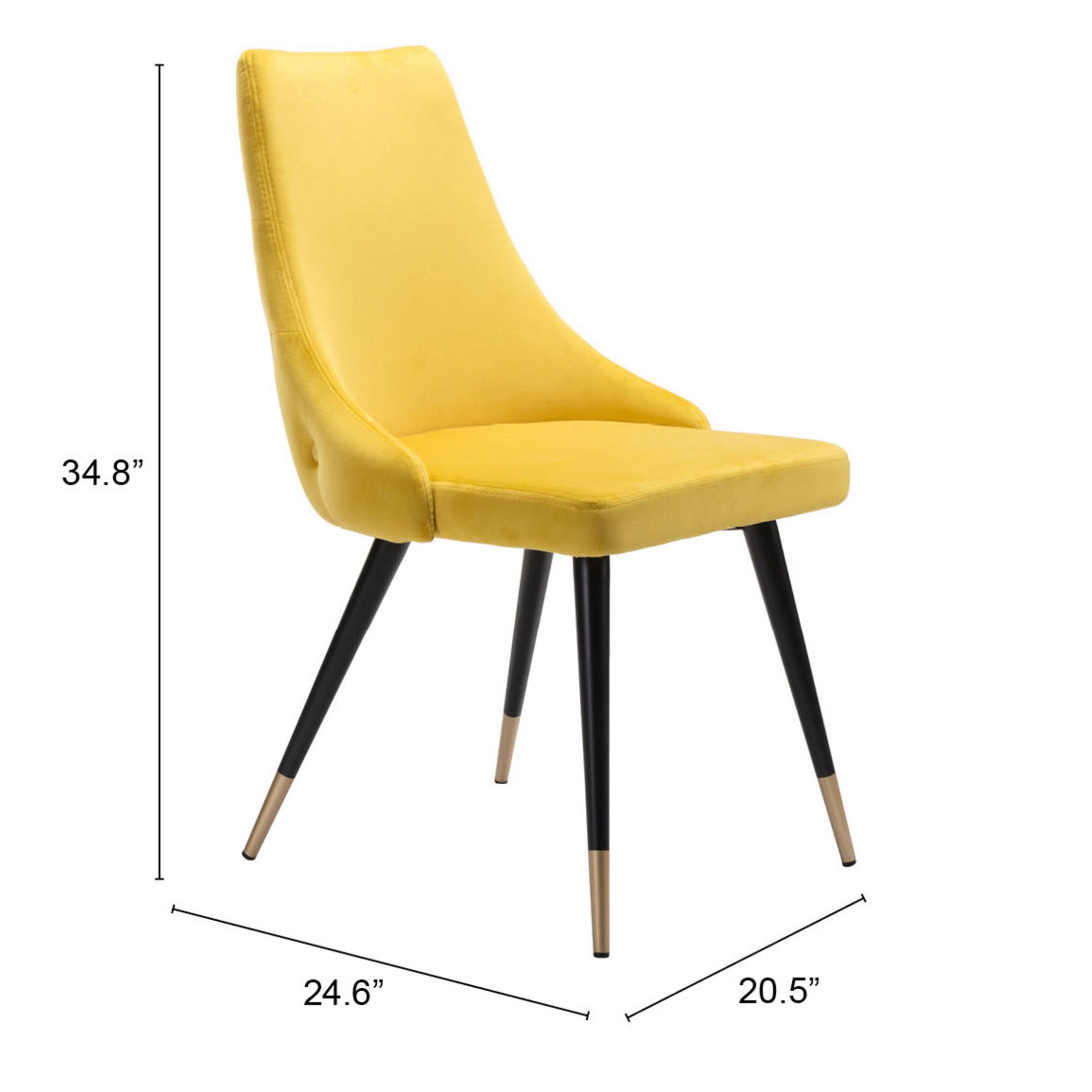 Piccolo Dining Chair (Set of 2) Yellow