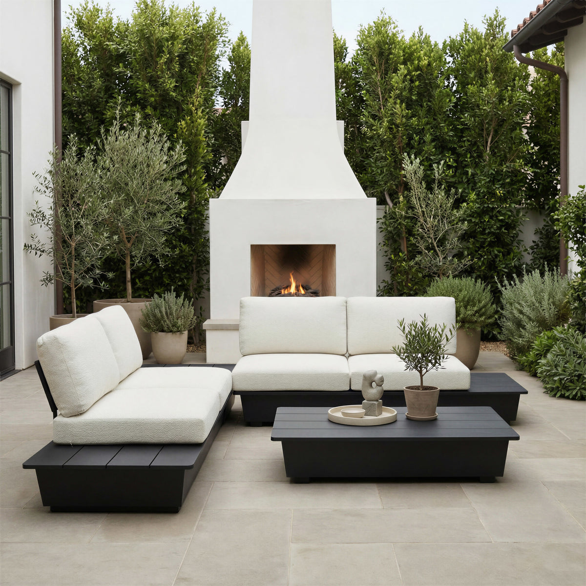 Tien LHF Loveseat Beige