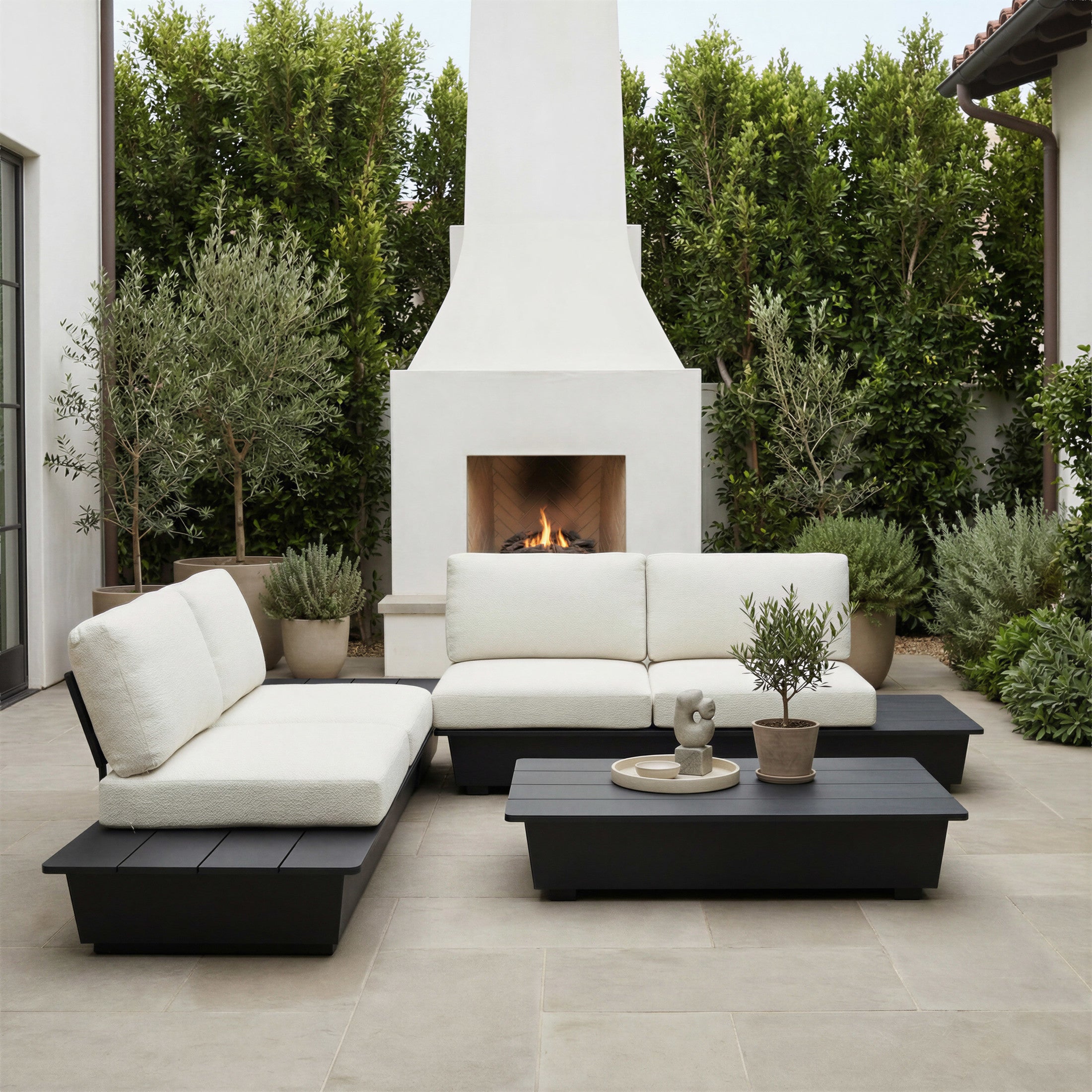 Tien LHF Loveseat Beige