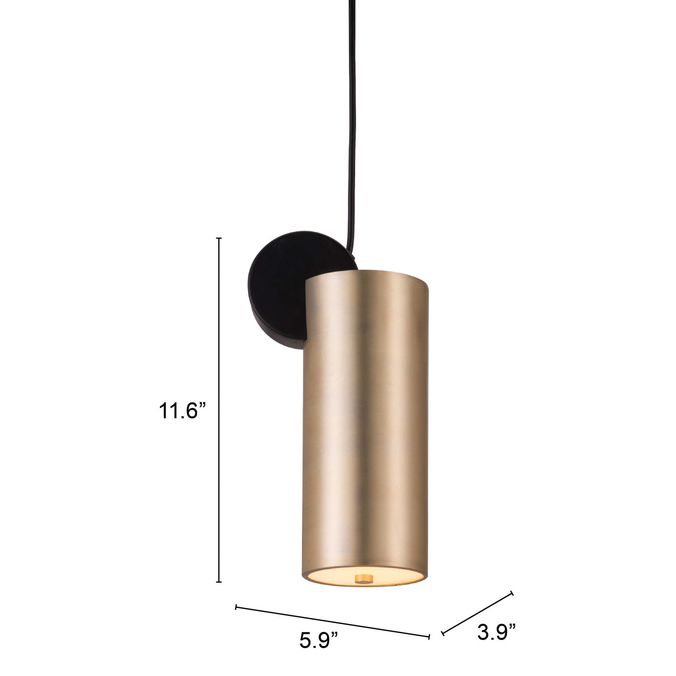 Martiza Ceiling Lamp Gold & Black