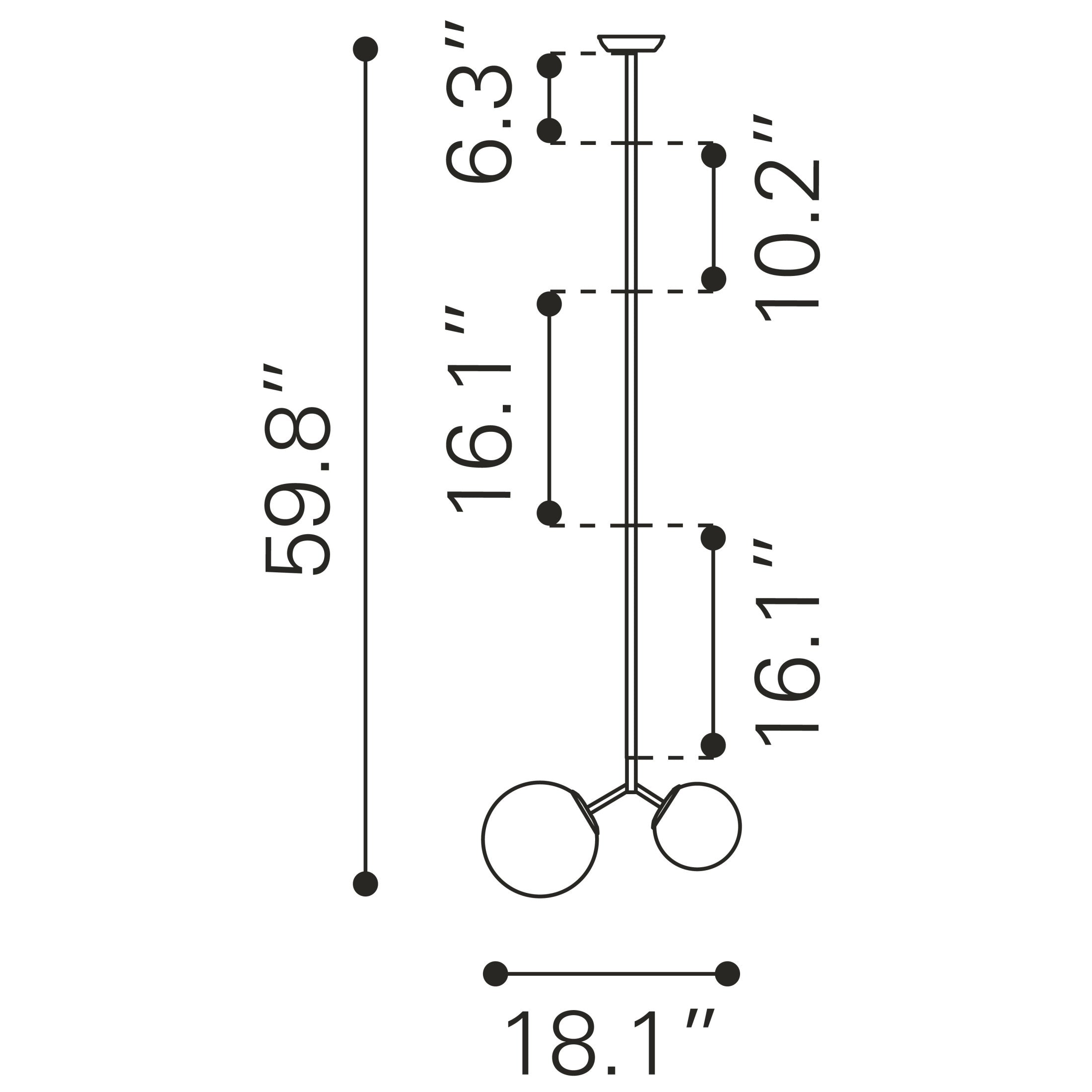 Constance Ceiling Lamp Brass