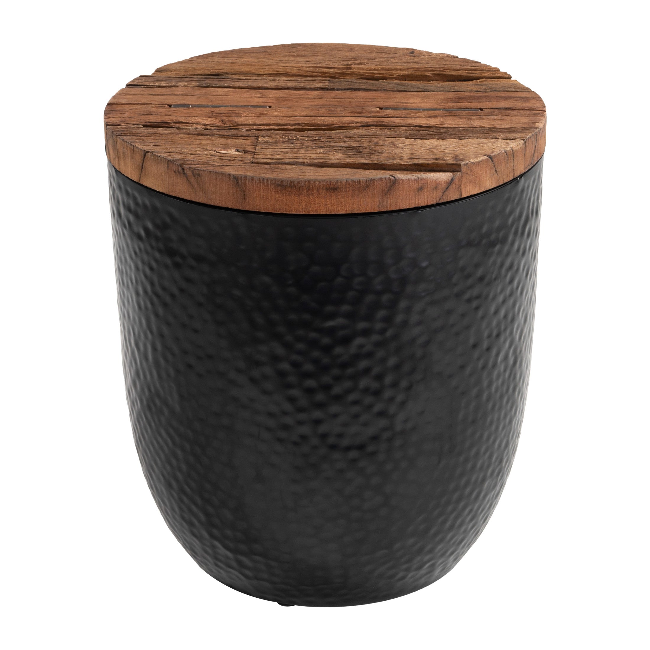 Duskan Storage Side Table Natural & Black