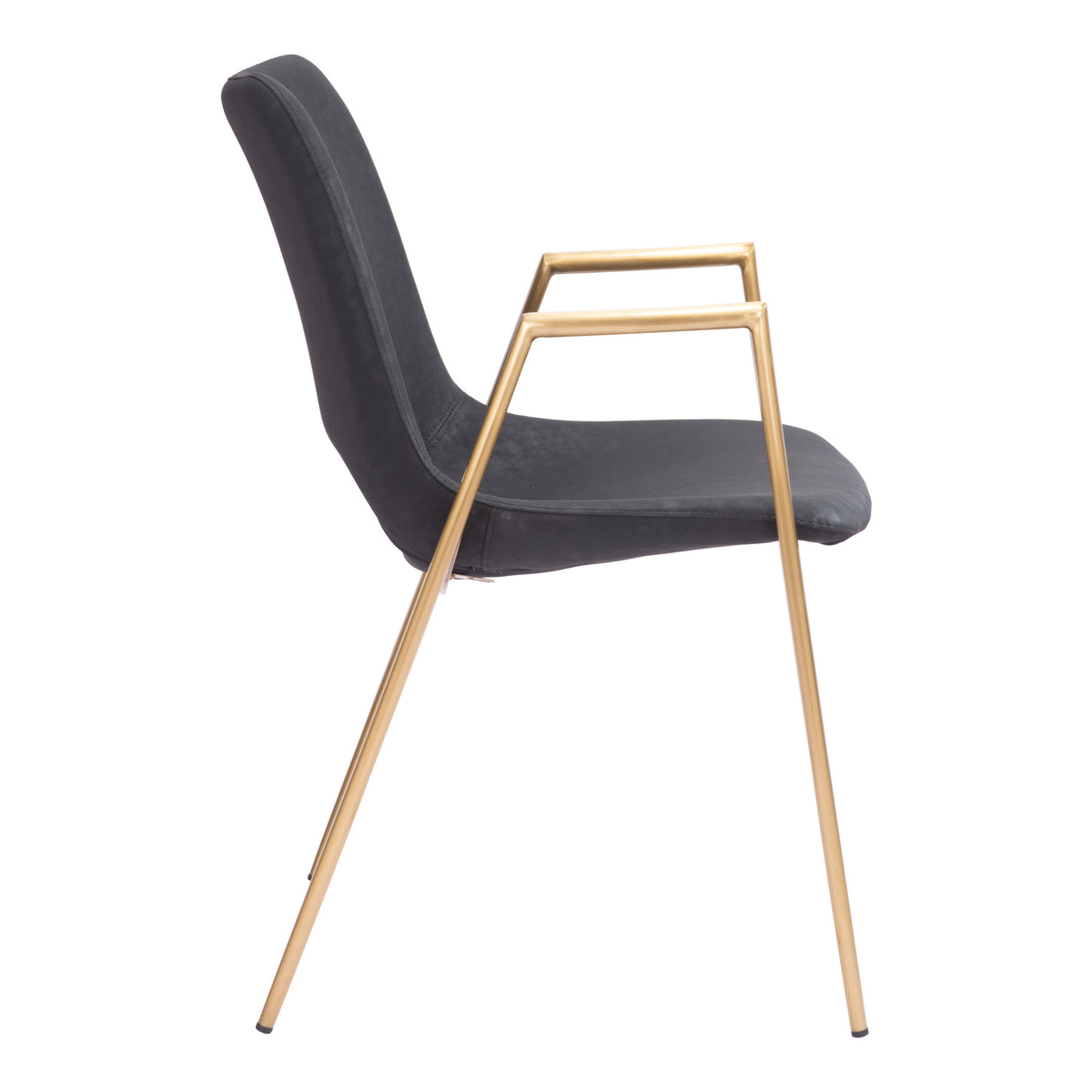 Desi Dining Chair (Set of 2) Black & Gold