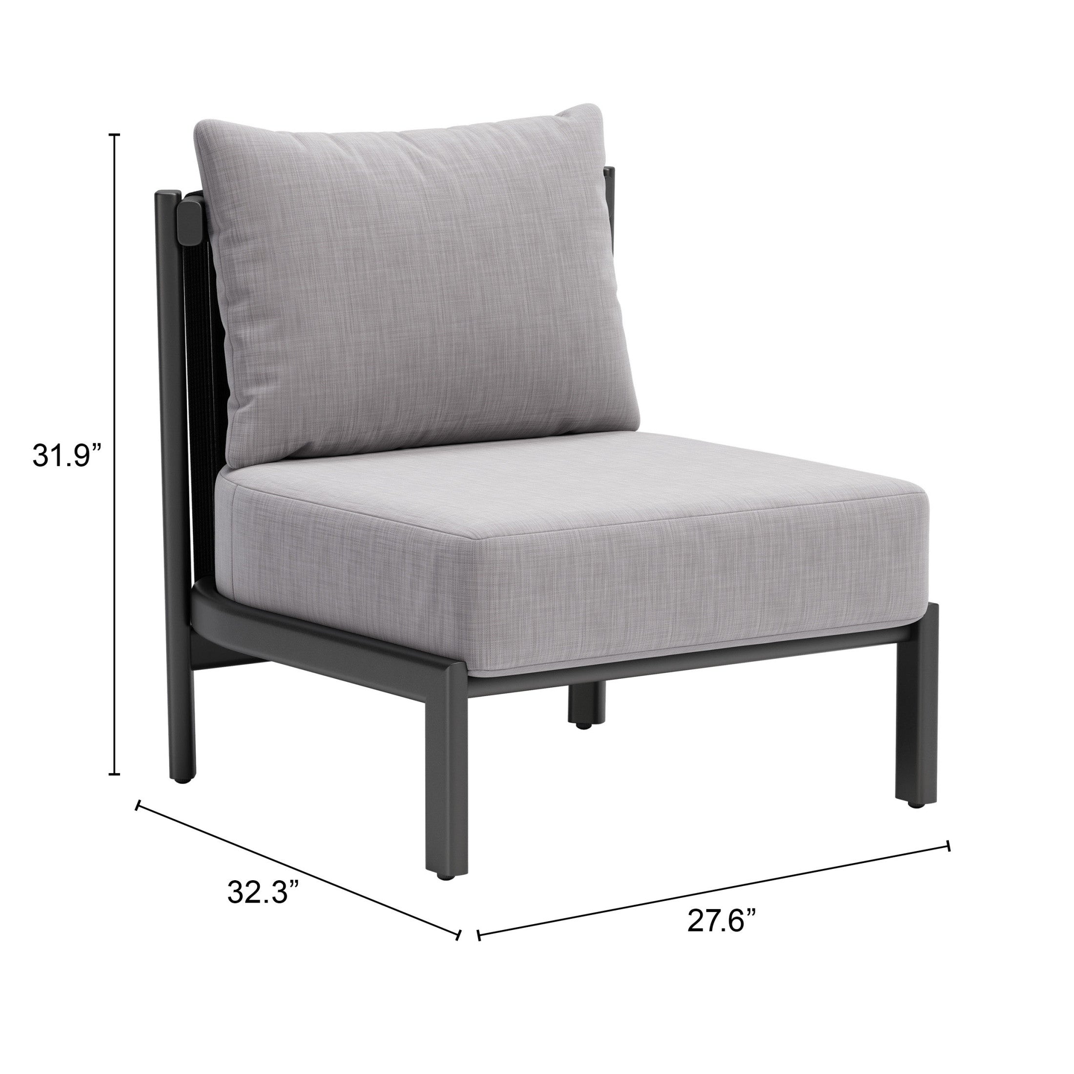 Horizon Accent Chair Gray